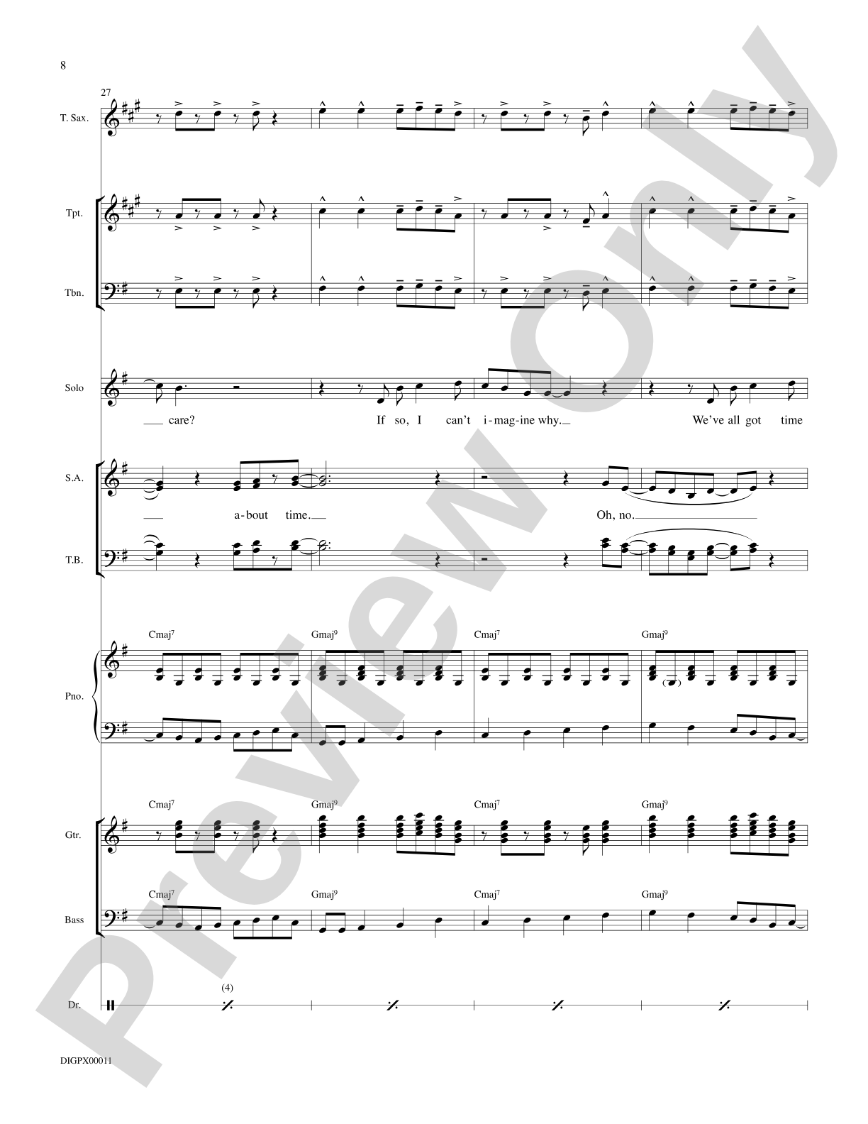 Does Anybody Really Know What Time It Is?: Choral Octavo Digital SoundPax