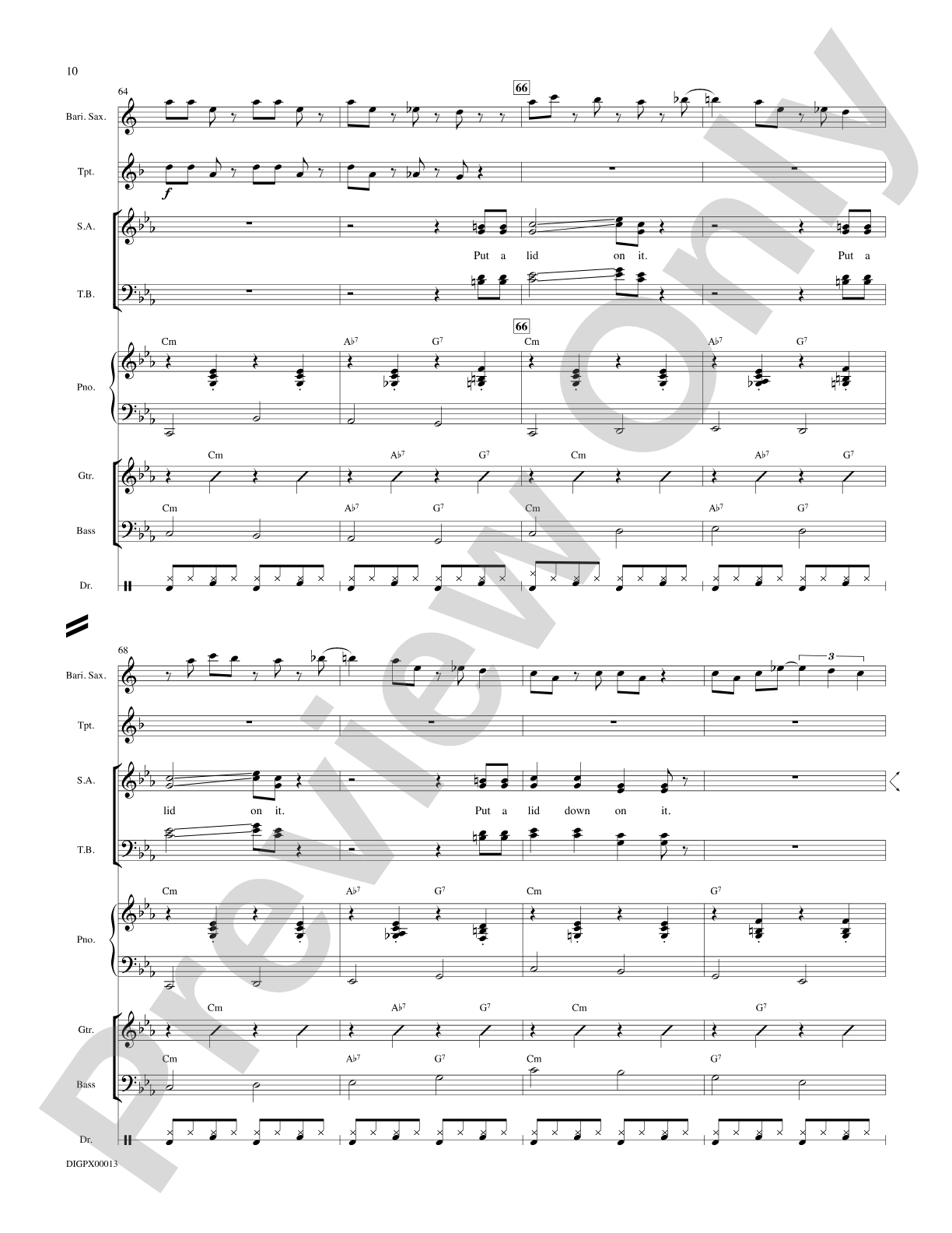Put A Lid On It: Choral Octavo Digital SoundPax
