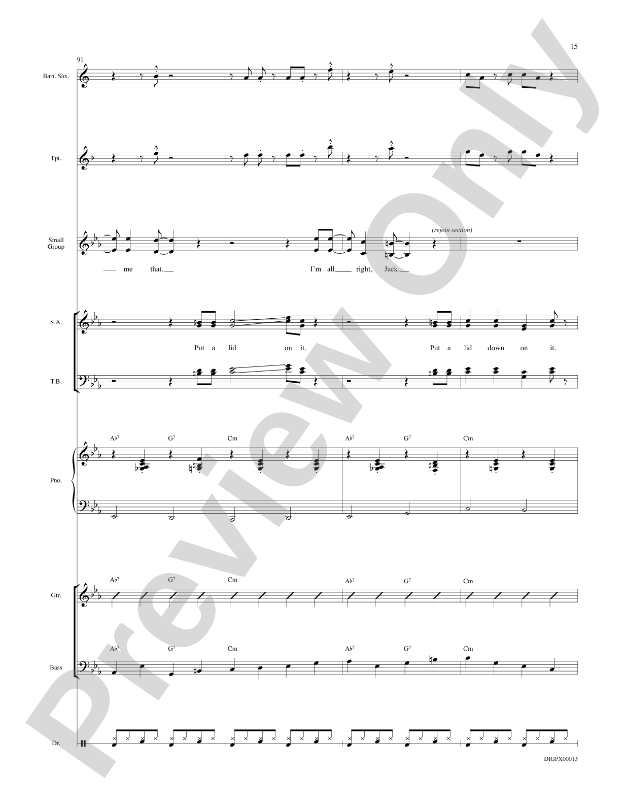 Put A Lid On It: Choral Octavo Digital SoundPax