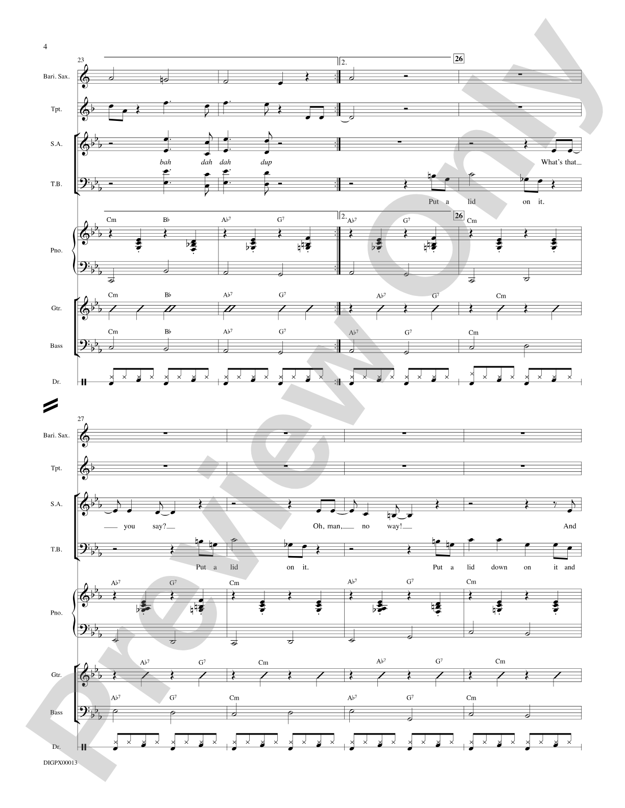 Put A Lid On It: Choral Octavo Digital SoundPax