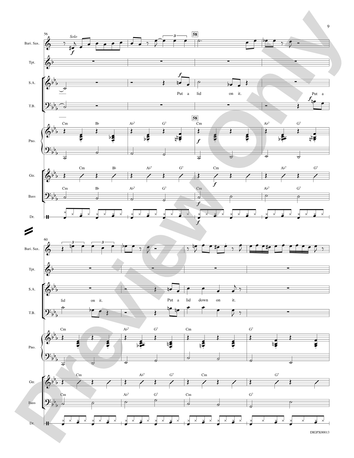 Put A Lid On It: Choral Octavo Digital SoundPax