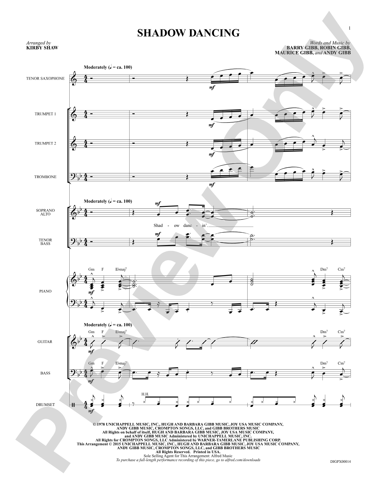 Shadow Dancing: Score: Choral Octavo Digital SoundPax