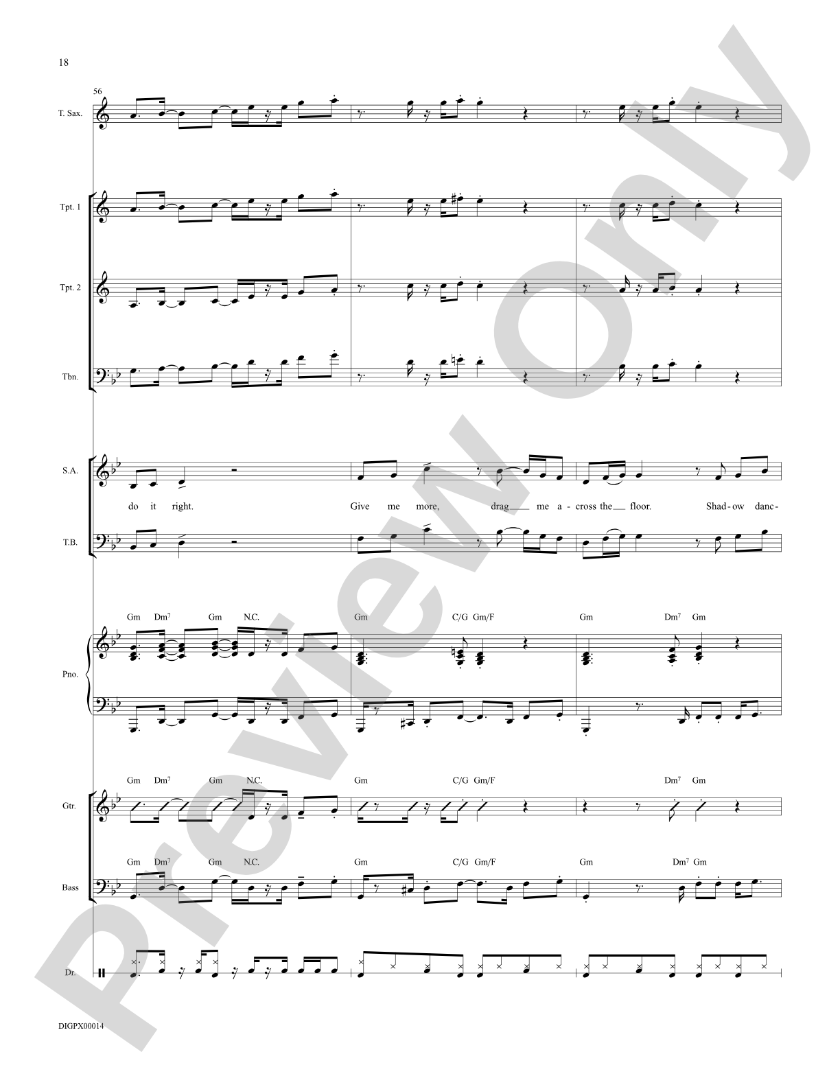 Shadow Dancing: Score: Choral Octavo Digital SoundPax