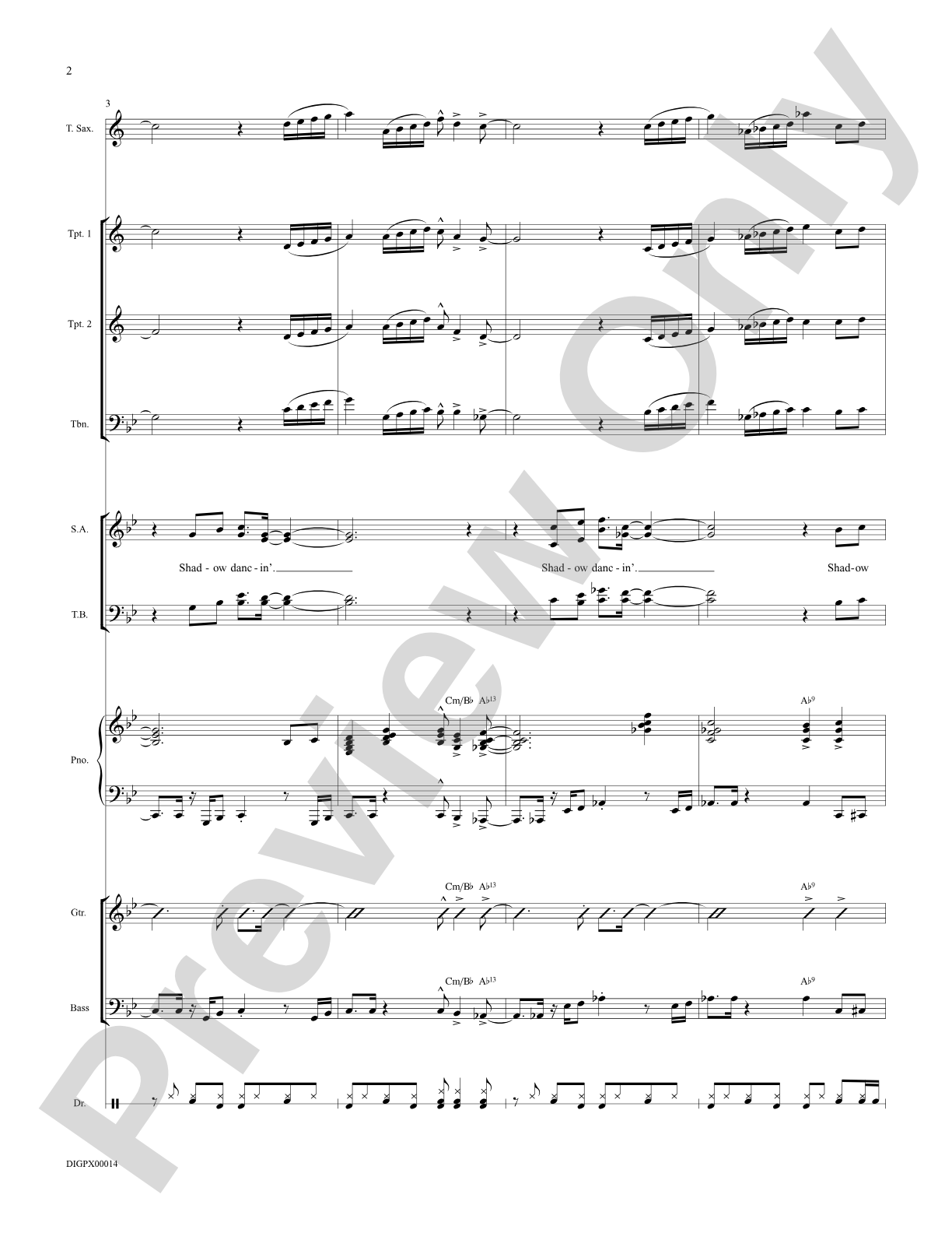 Shadow Dancing: Score: Choral Octavo Digital SoundPax