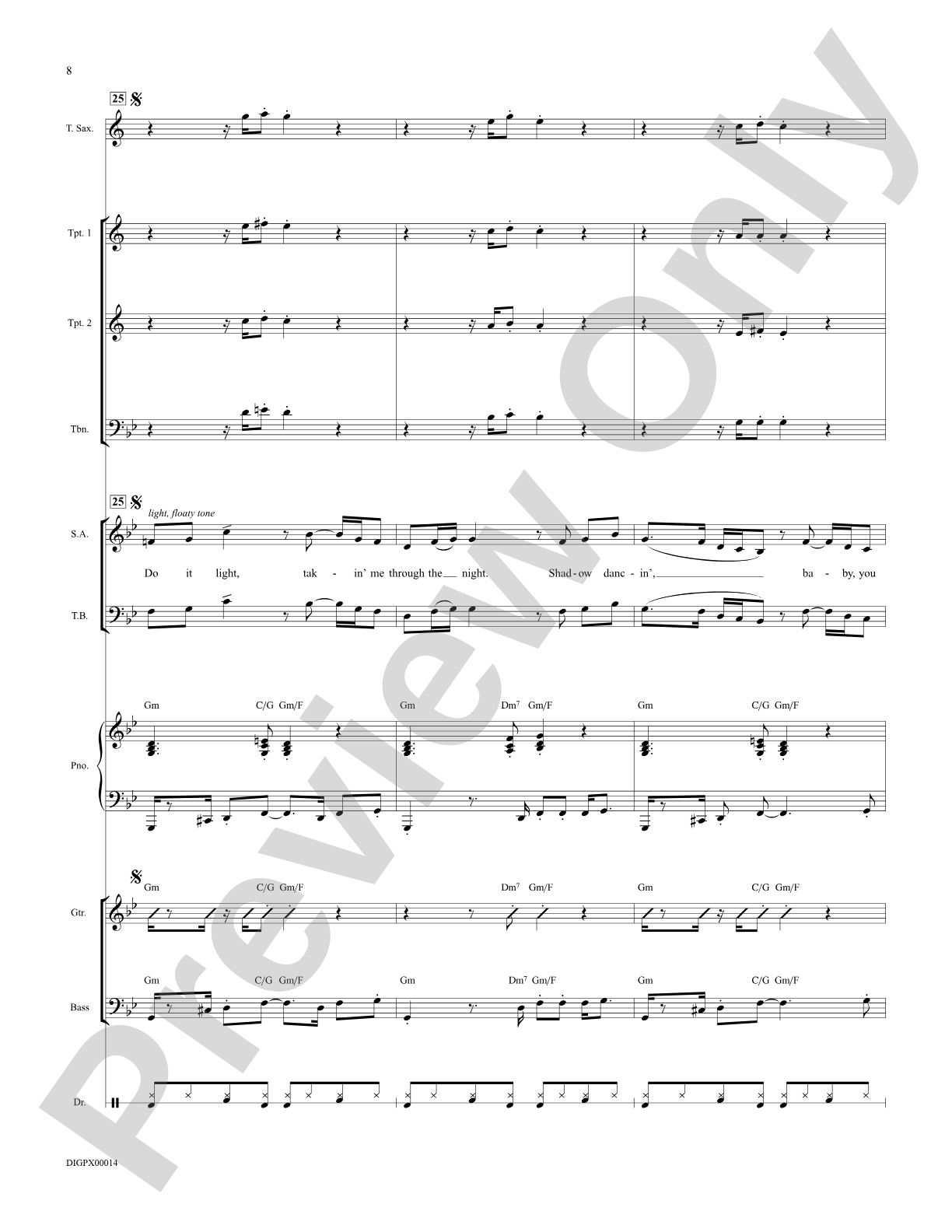 Shadow Dancing: Score: Choral Octavo Digital SoundPax