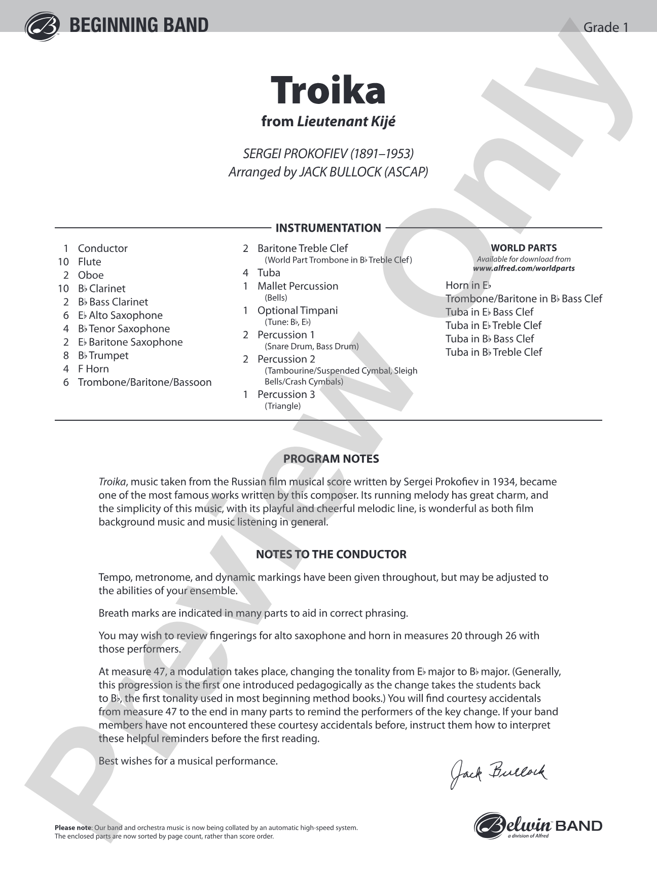 Troika (from Lieutenant Kijé Suite)