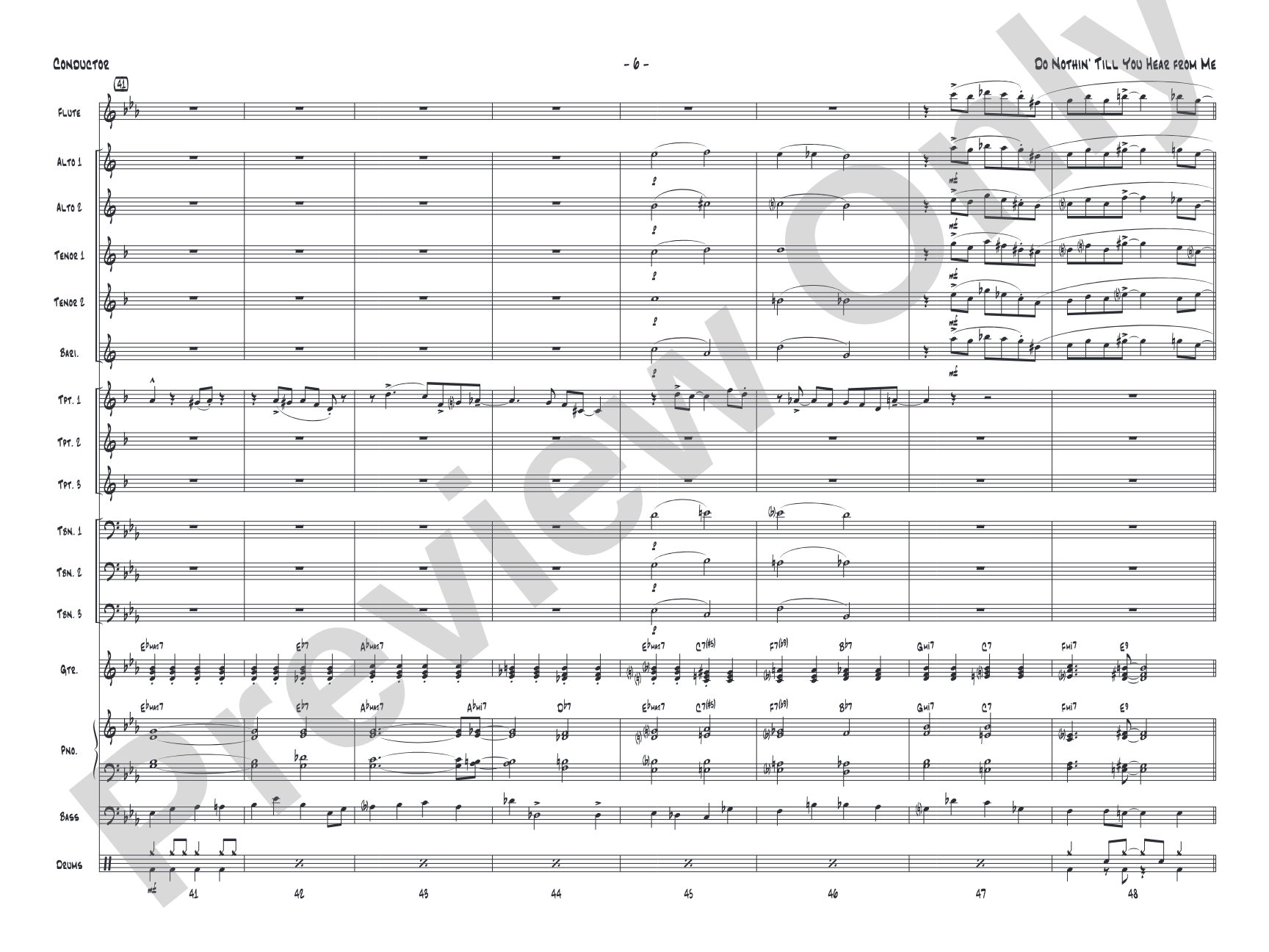 Do Nothin' Till You Hear from Me: Jazz Ensemble Conductor Score & Parts