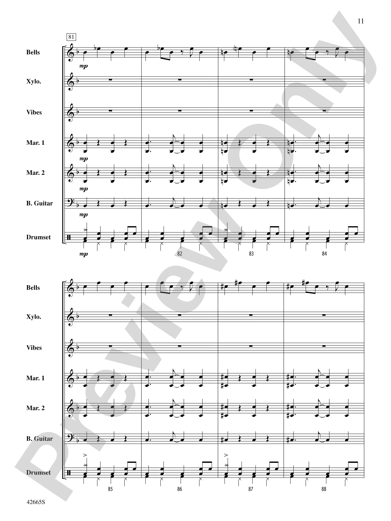 Cantina Band (from Star Wars Episode IV: A New Hope): Percussion Ensemble Conductor Score & Parts