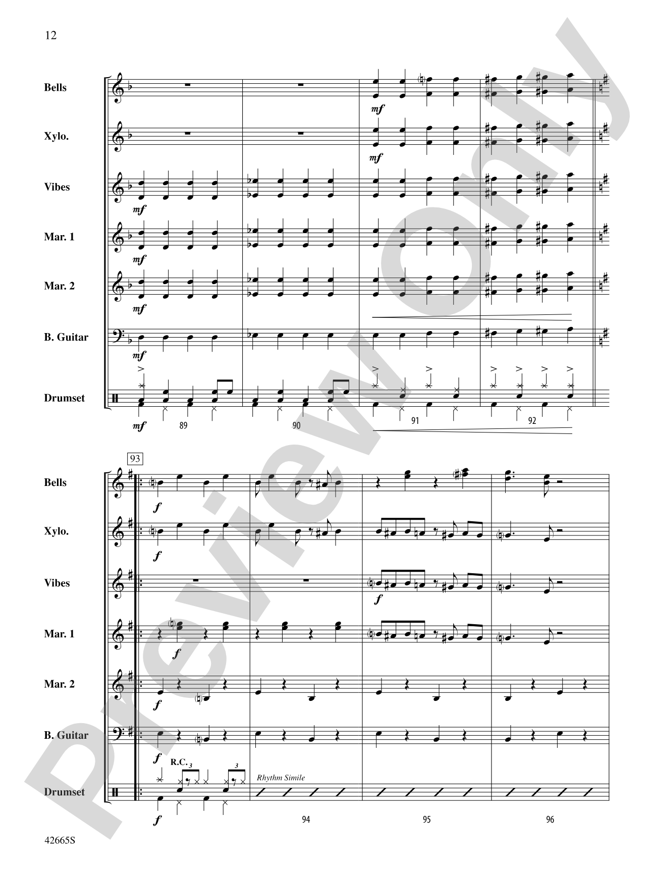 Cantina Band (from Star Wars Episode IV: A New Hope): Percussion Ensemble Conductor Score & Parts