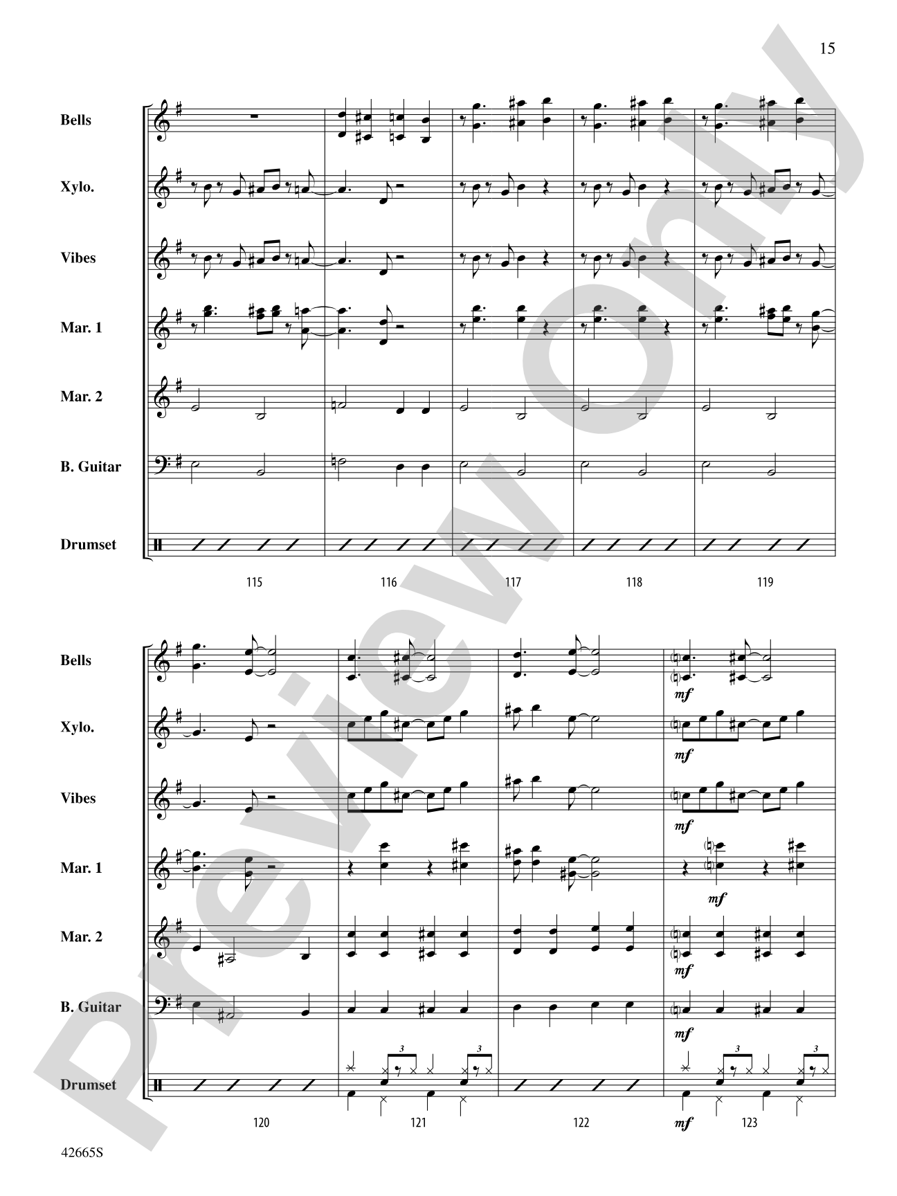 Cantina Band (from Star Wars Episode IV: A New Hope): Percussion Ensemble Conductor Score & Parts