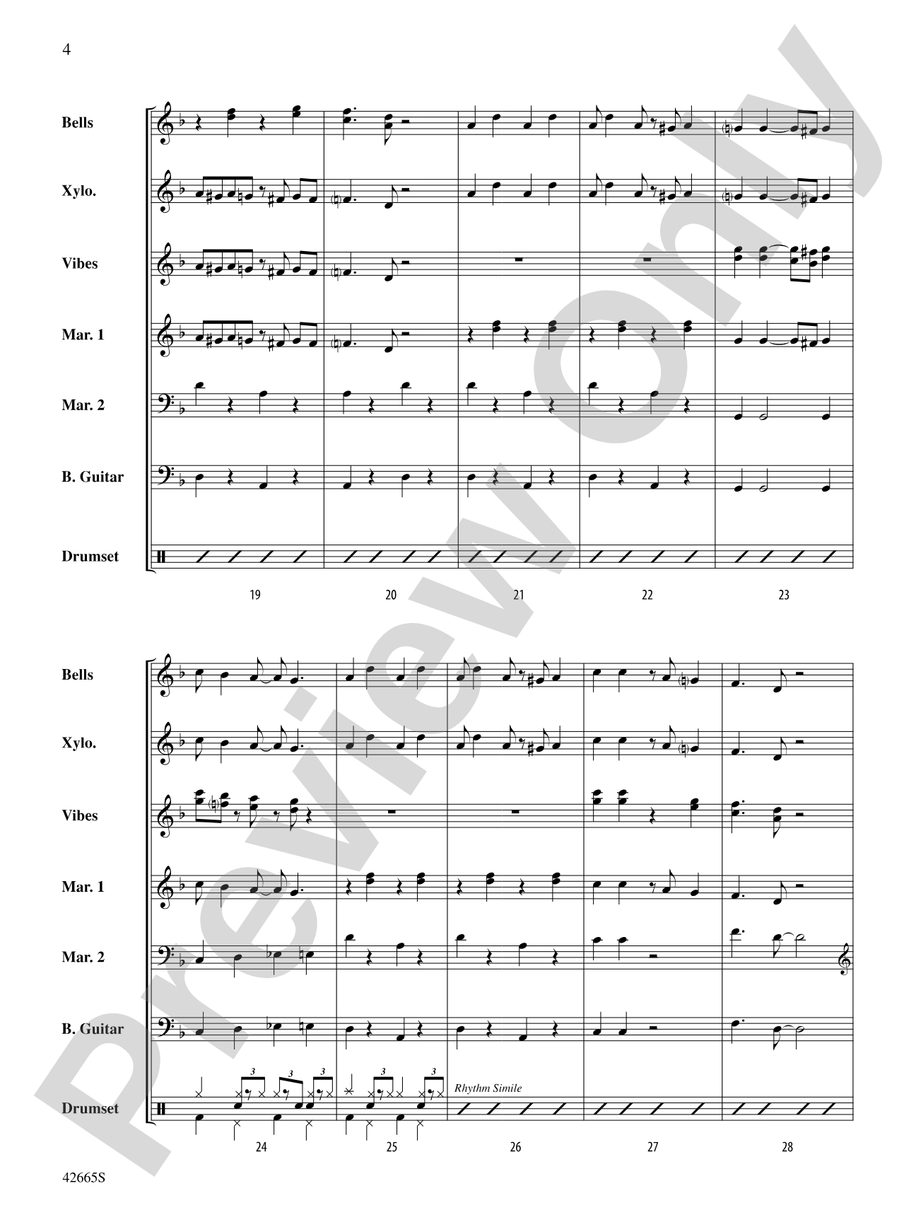 Cantina Band (from Star Wars Episode IV: A New Hope): Percussion Ensemble Conductor Score & Parts