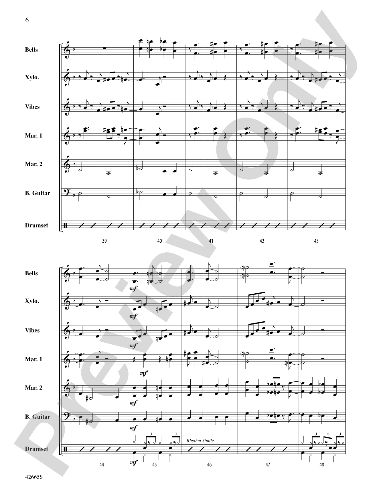 Cantina Band (from Star Wars Episode IV: A New Hope): Percussion Ensemble Conductor Score & Parts