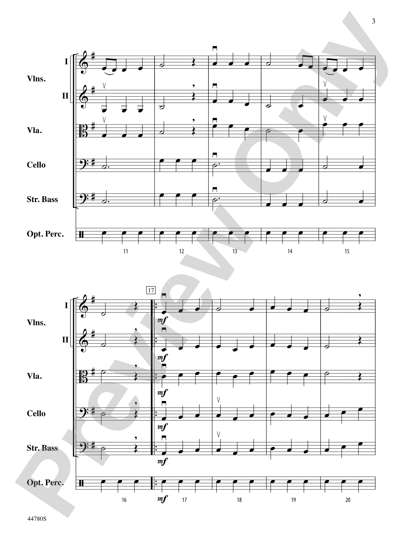 Medieval Dance: String Orchestra Conductor Score & Parts