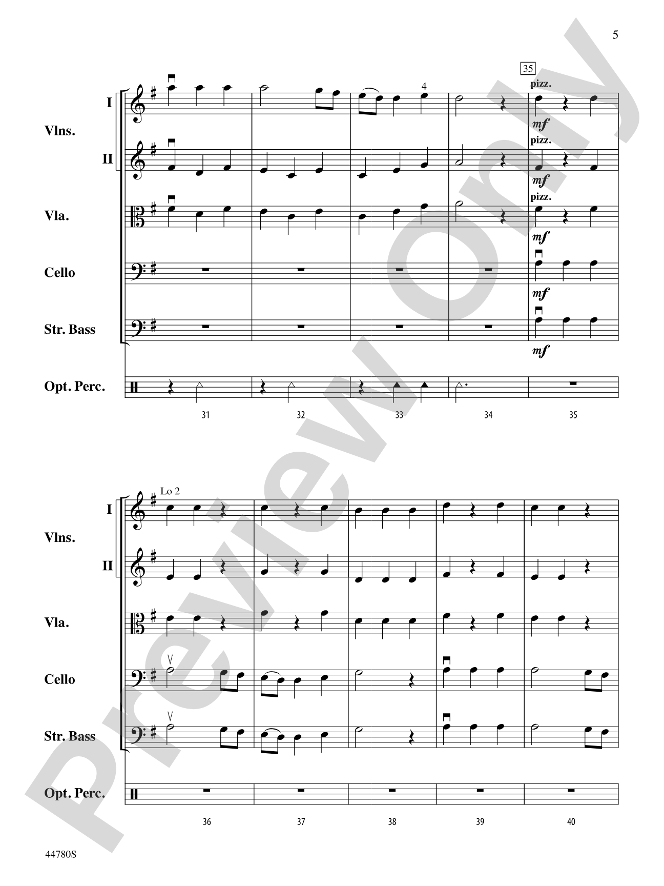 Medieval Dance: String Orchestra Conductor Score & Parts