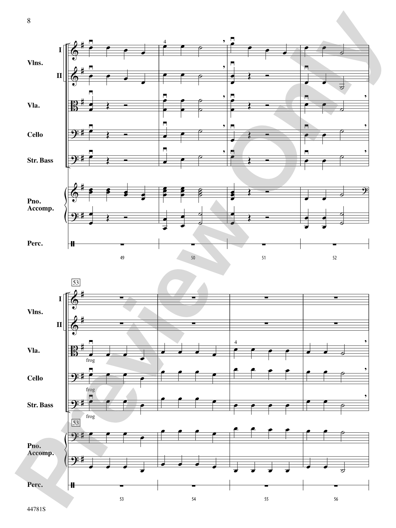German Christmas Carols: String Orchestra Conductor Score & Parts