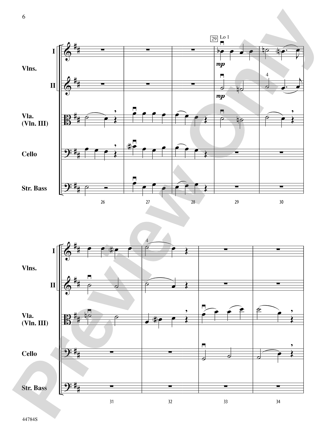Songs for Slumber: String Orchestra Conductor Score & Parts