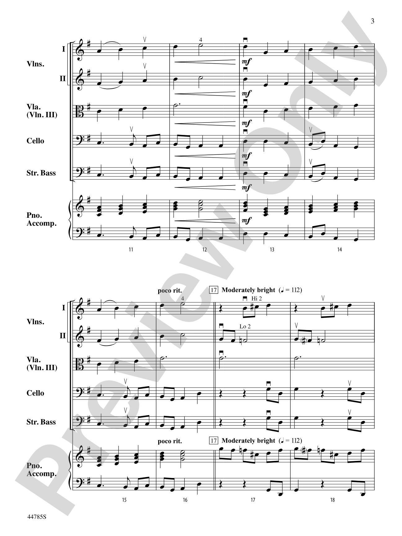 Finale from The Firebird: String Orchestra Conductor Score & Parts