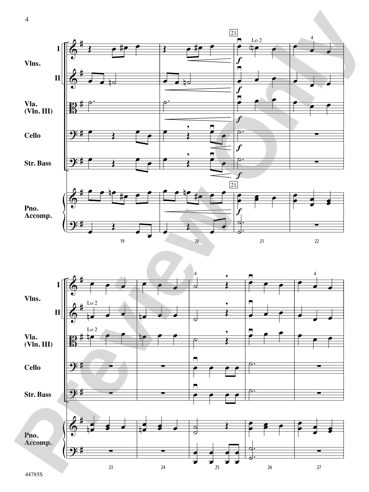 Finale from The Firebird: String Orchestra Conductor Score & Parts