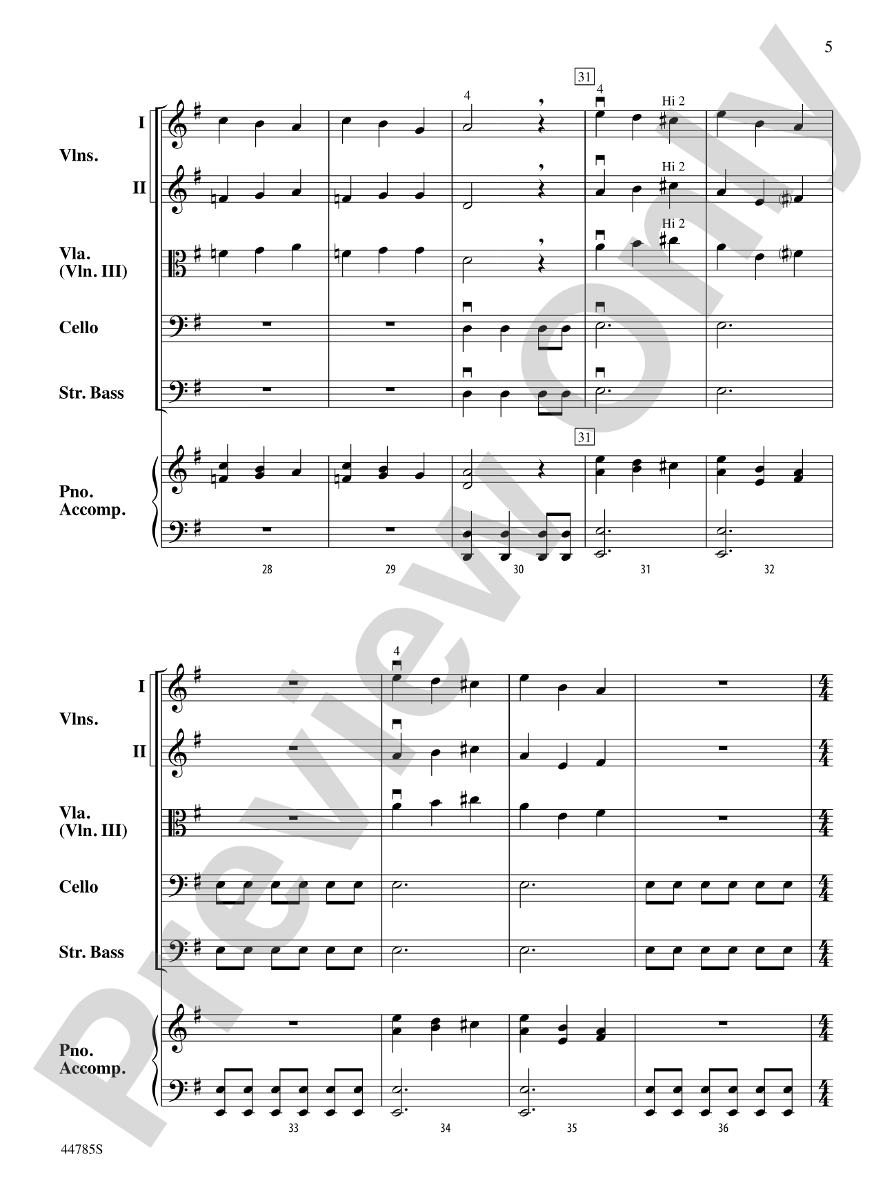 Finale from The Firebird: String Orchestra Conductor Score & Parts