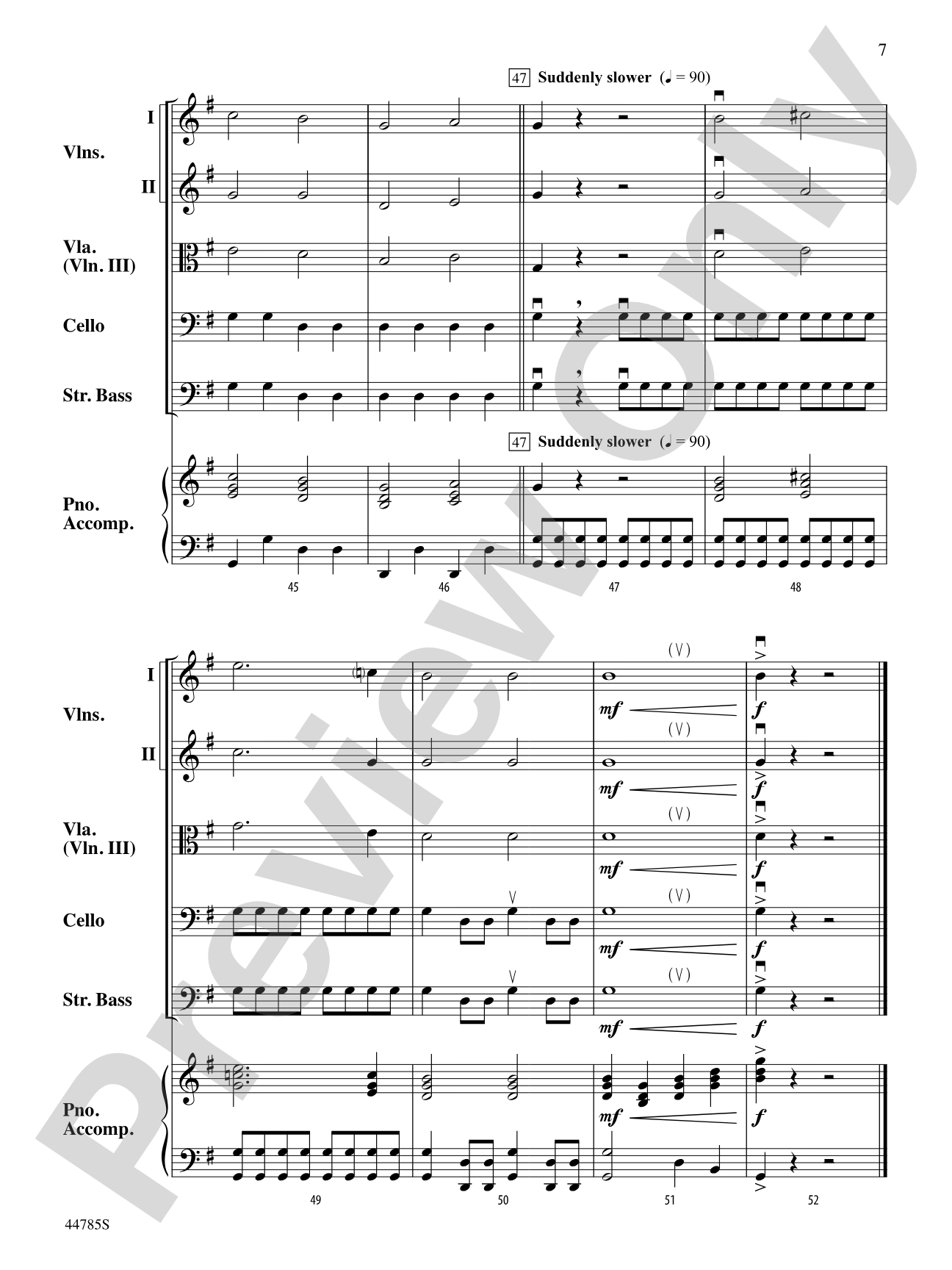 Finale from The Firebird: String Orchestra Conductor Score & Parts