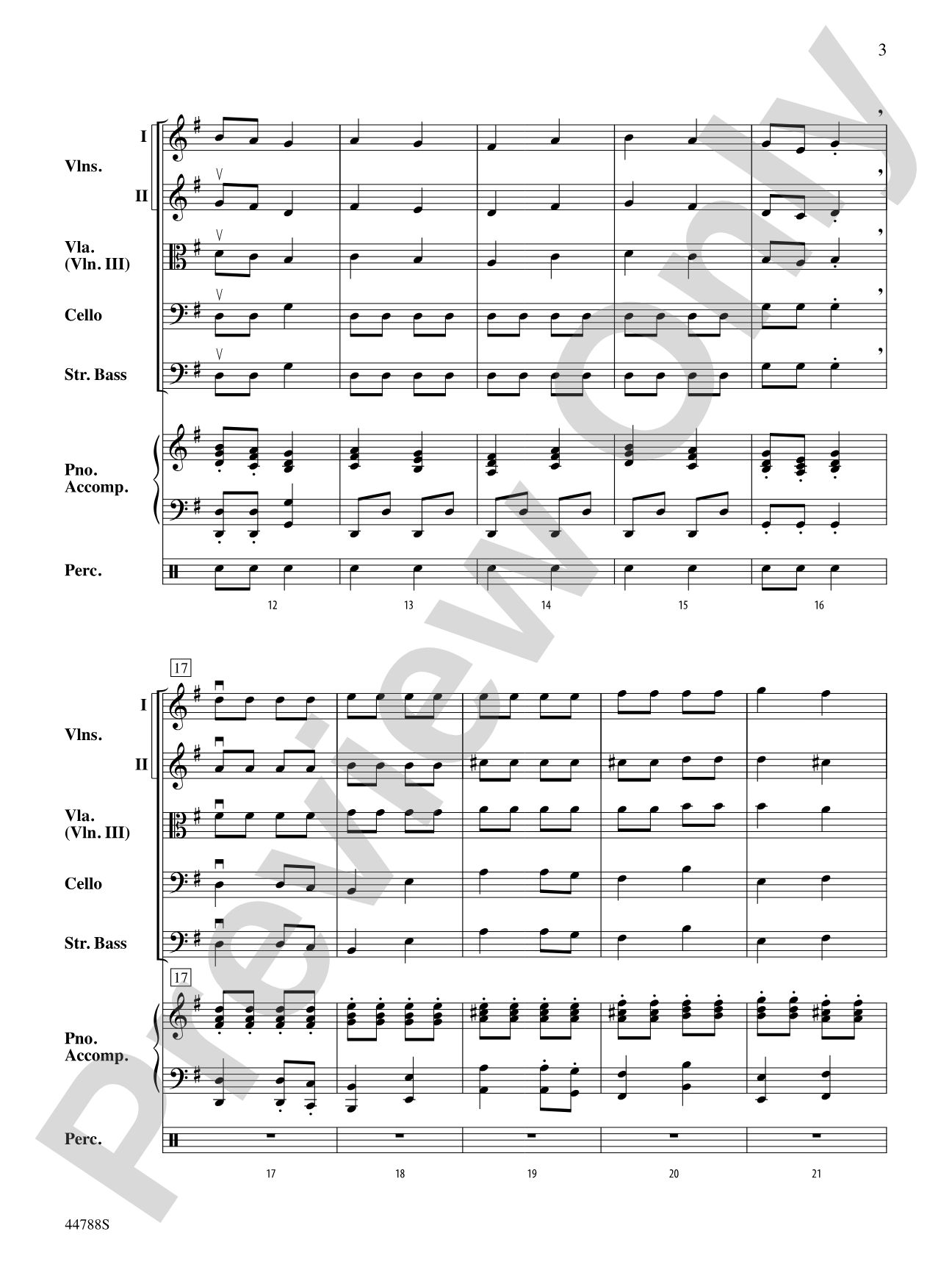 Russian Dance from The Nutcracker: String Orchestra Conductor Score & Parts