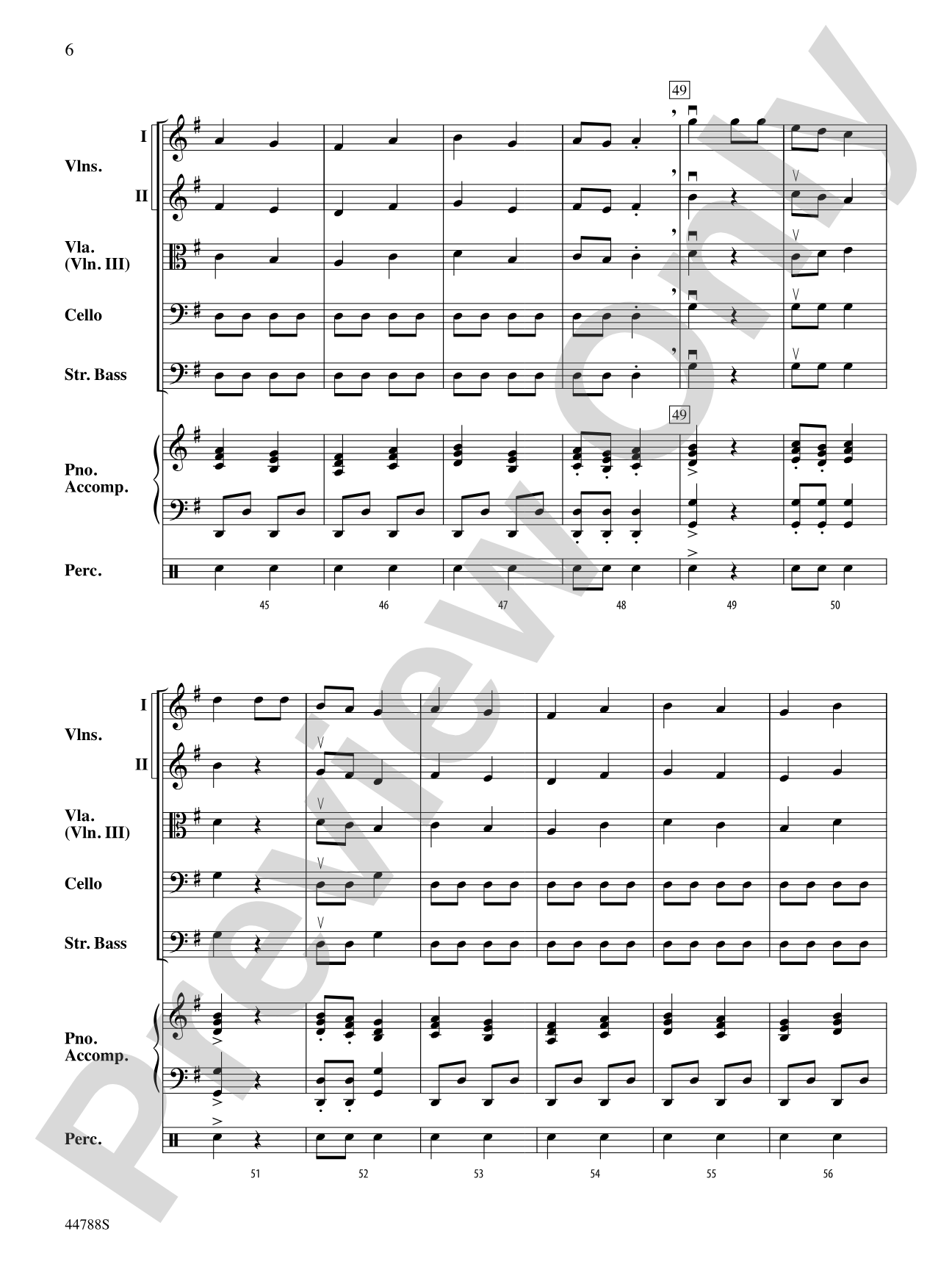 Russian Dance from The Nutcracker: String Orchestra Conductor Score & Parts