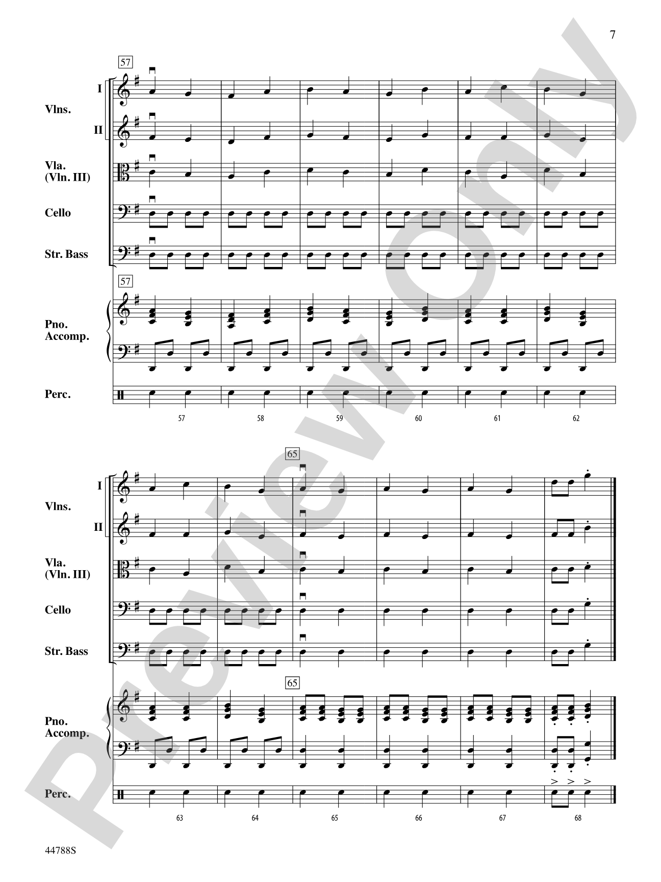 Russian Dance from The Nutcracker: String Orchestra Conductor Score & Parts