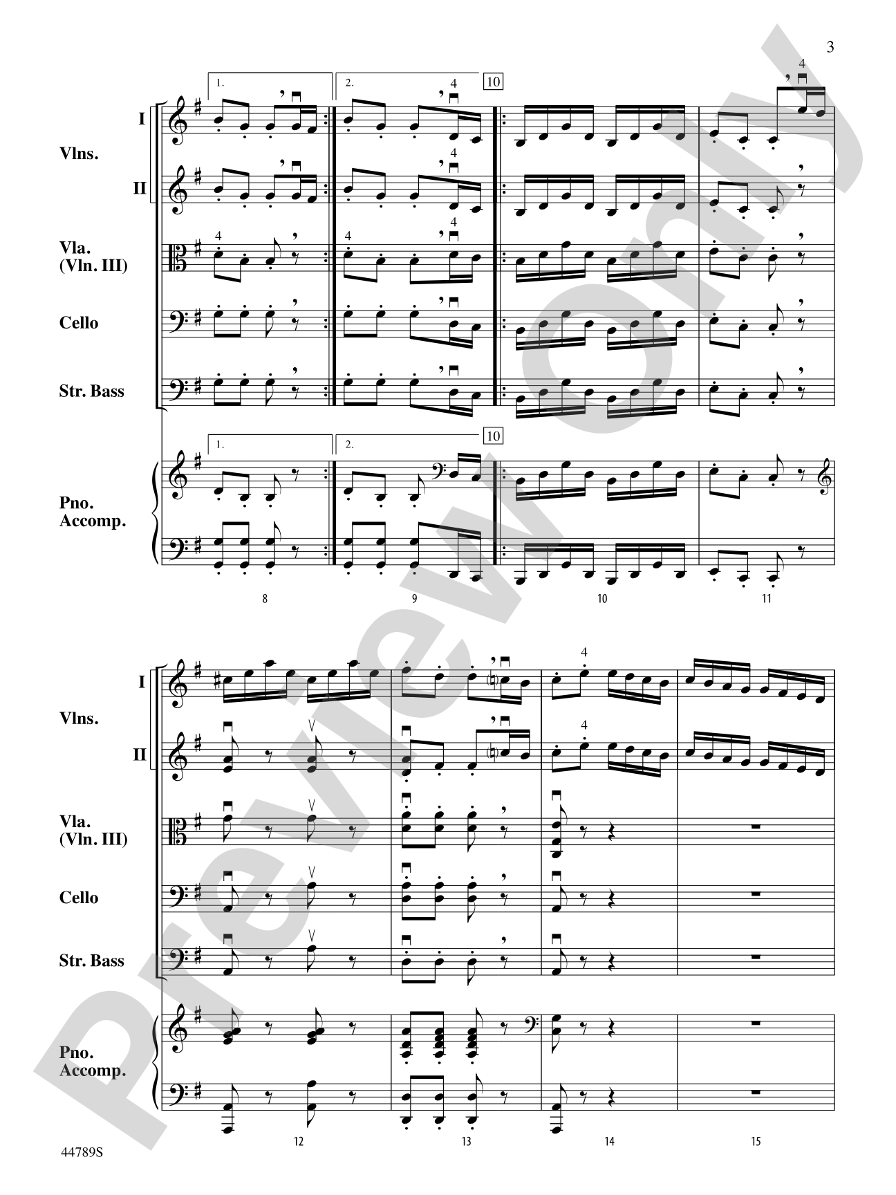 The Sailor's Hornpipe: String Orchestra Conductor Score & Parts