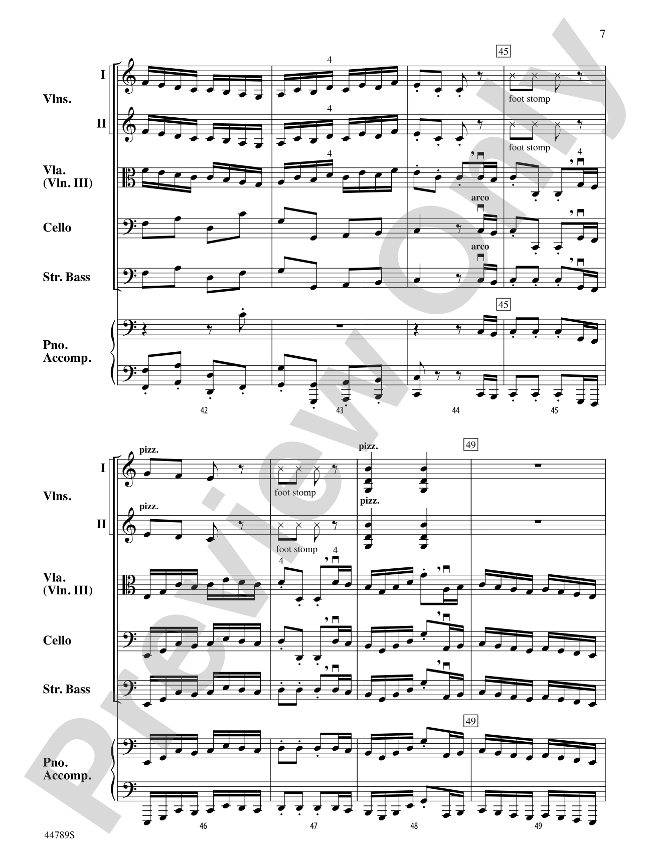 The Sailor's Hornpipe: String Orchestra Conductor Score & Parts