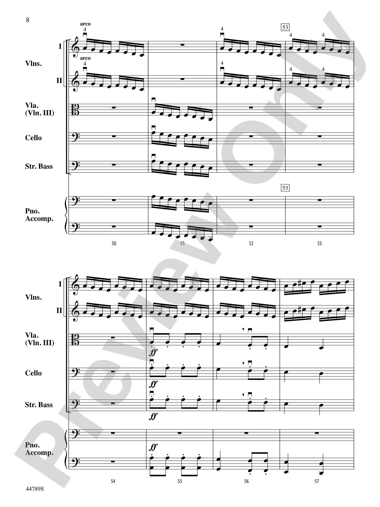 The Sailor's Hornpipe: String Orchestra Conductor Score & Parts