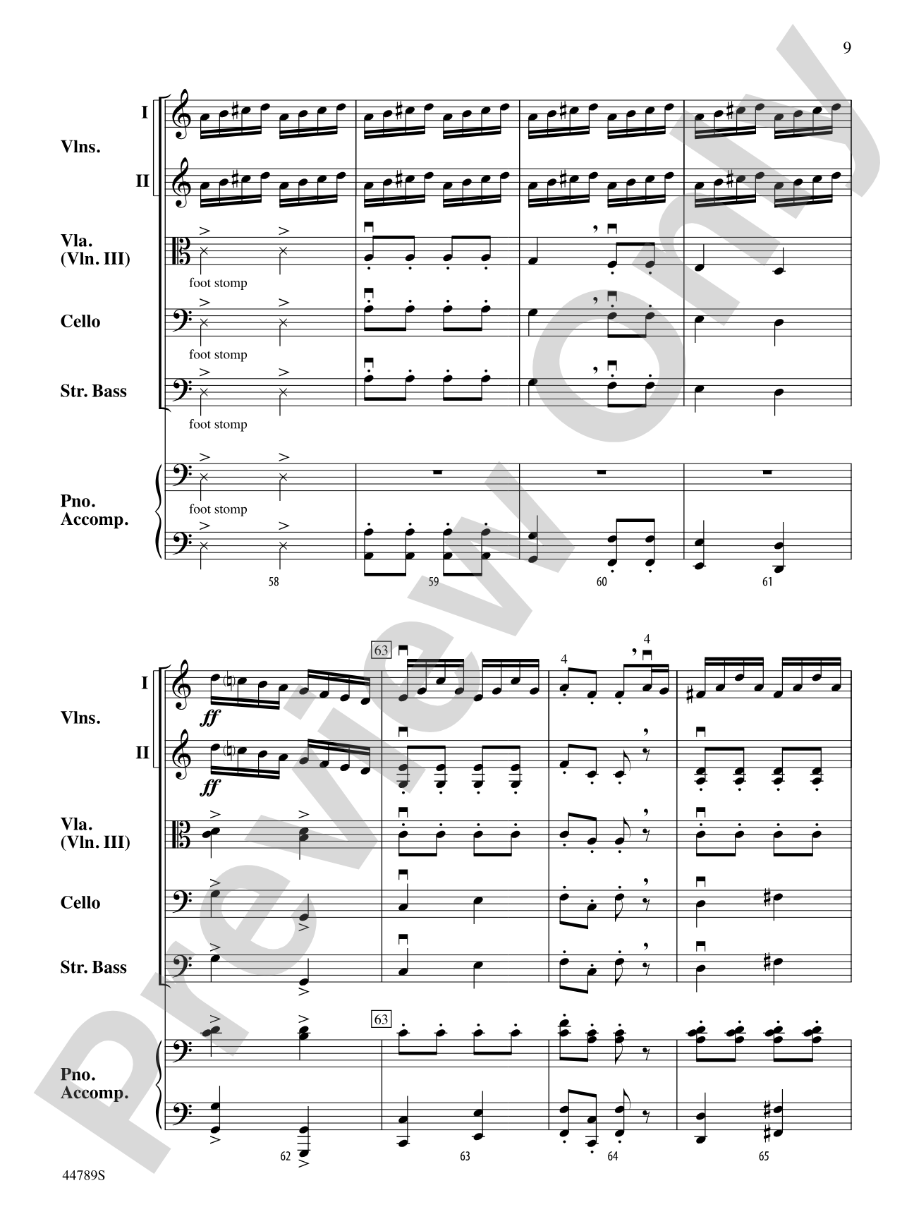 The Sailor's Hornpipe: String Orchestra Conductor Score & Parts