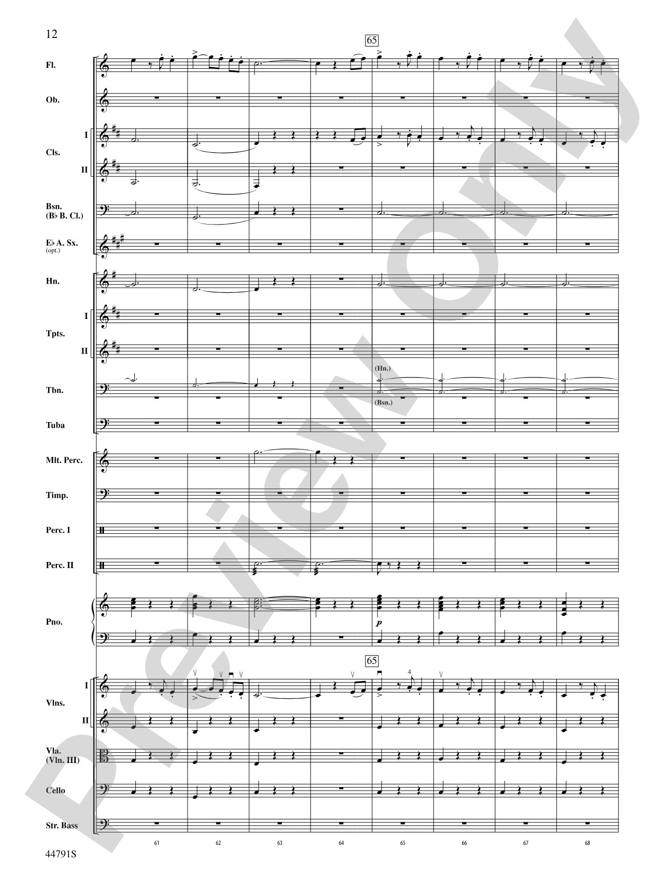 Danse des Ghazies: Full Orchestra Conductor Score & Parts