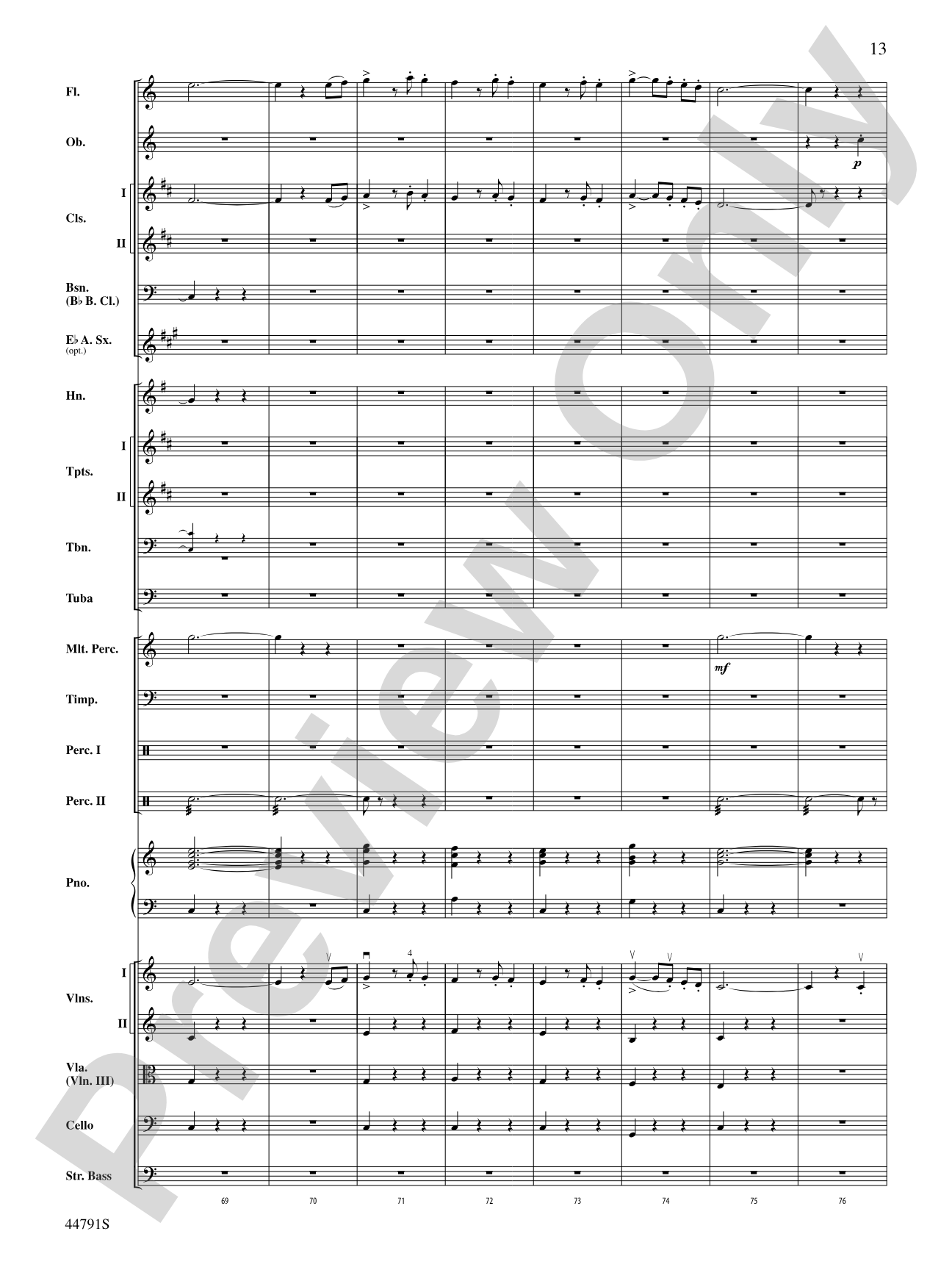 Danse des Ghazies: Full Orchestra Conductor Score & Parts