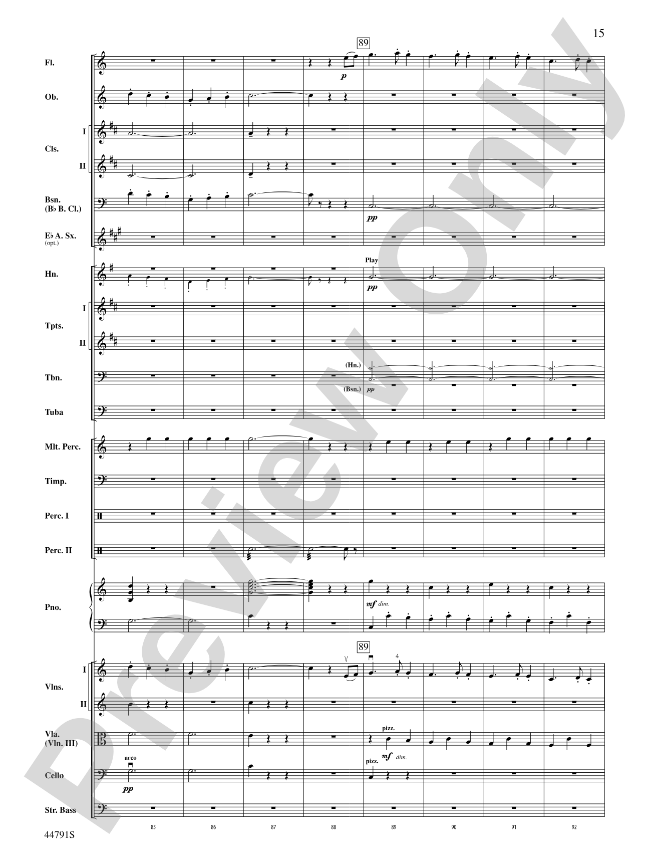 Danse des Ghazies: Full Orchestra Conductor Score & Parts