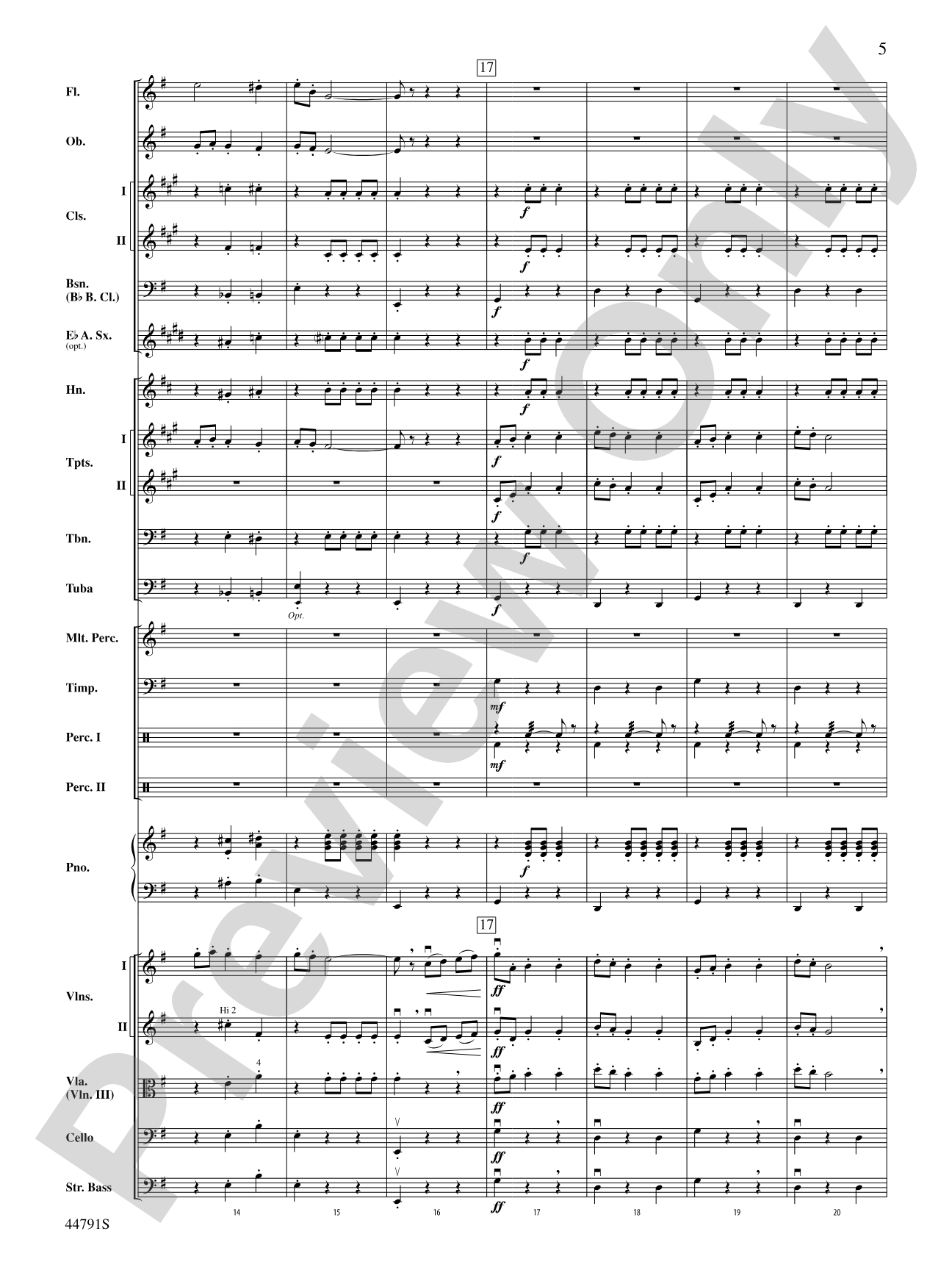 Danse des Ghazies: Full Orchestra Conductor Score & Parts