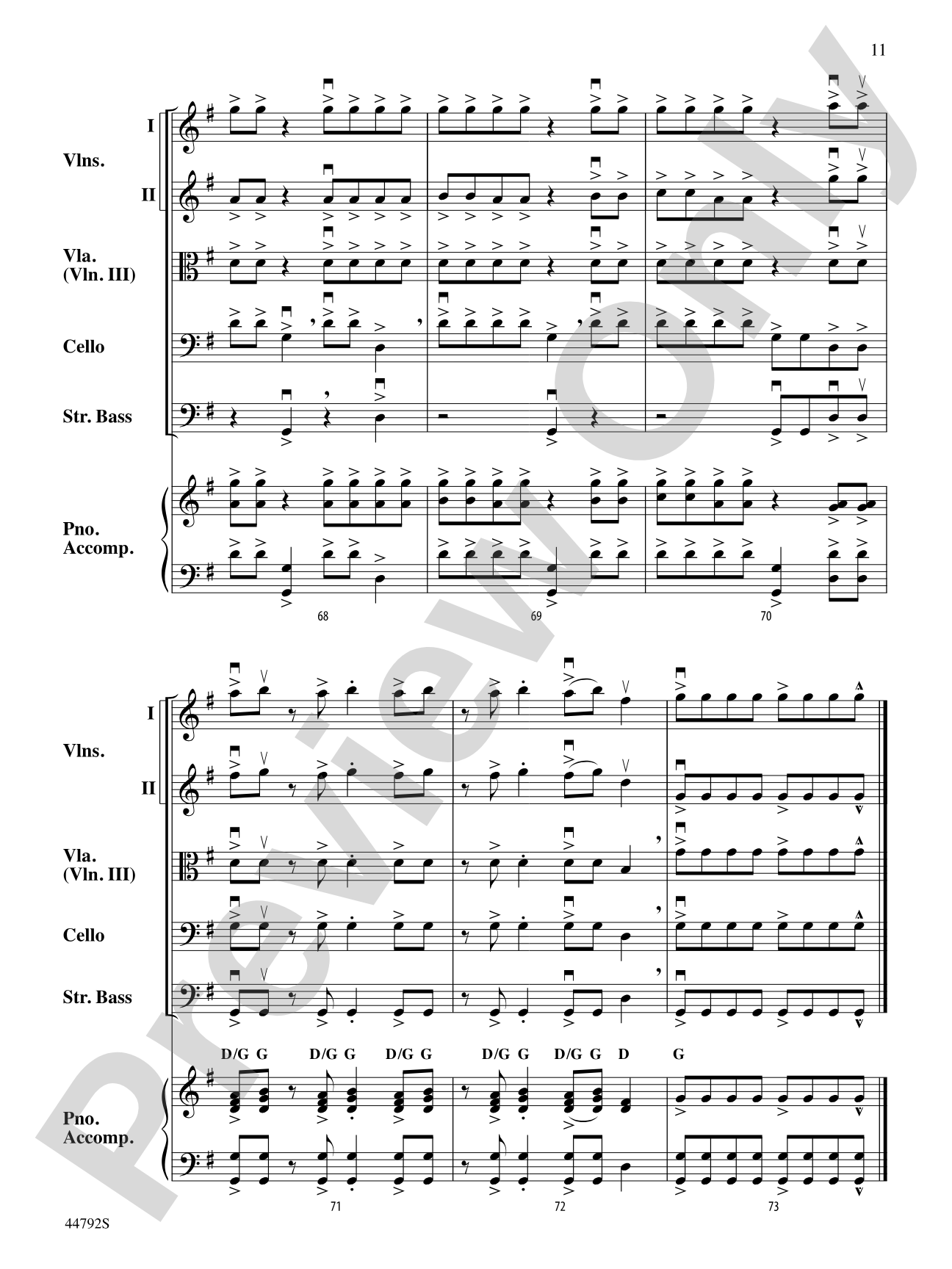 Wind Dancer: String Orchestra Conductor Score & Parts