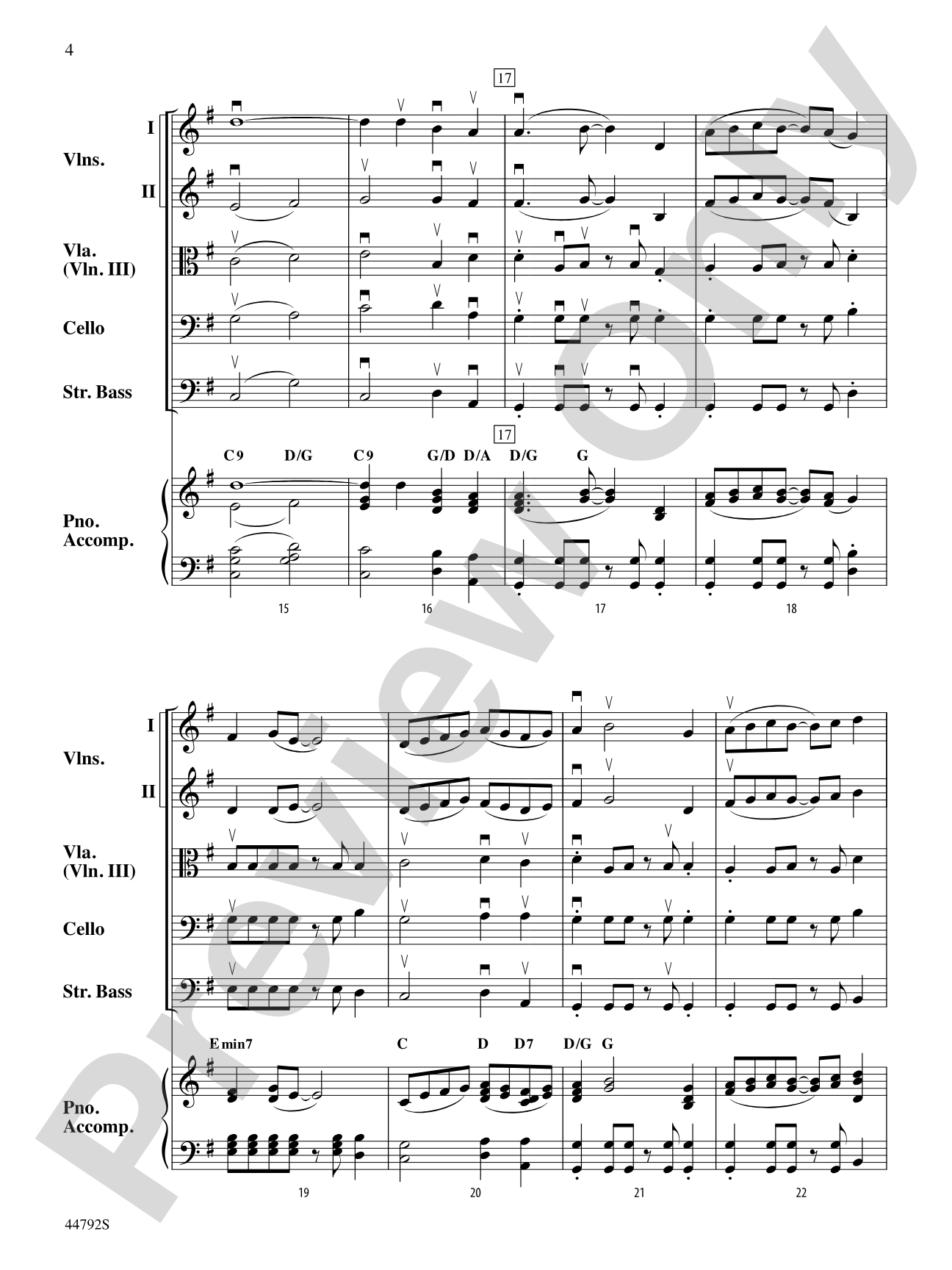 Wind Dancer: String Orchestra Conductor Score & Parts