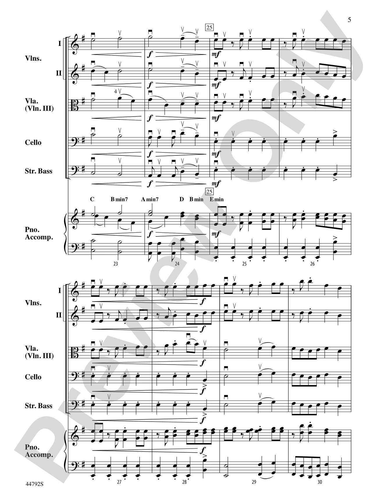 Wind Dancer: String Orchestra Conductor Score & Parts