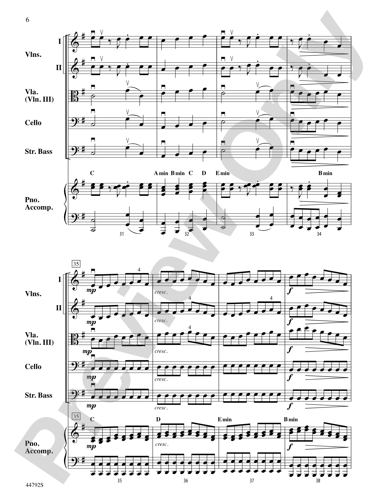 Wind Dancer: String Orchestra Conductor Score & Parts