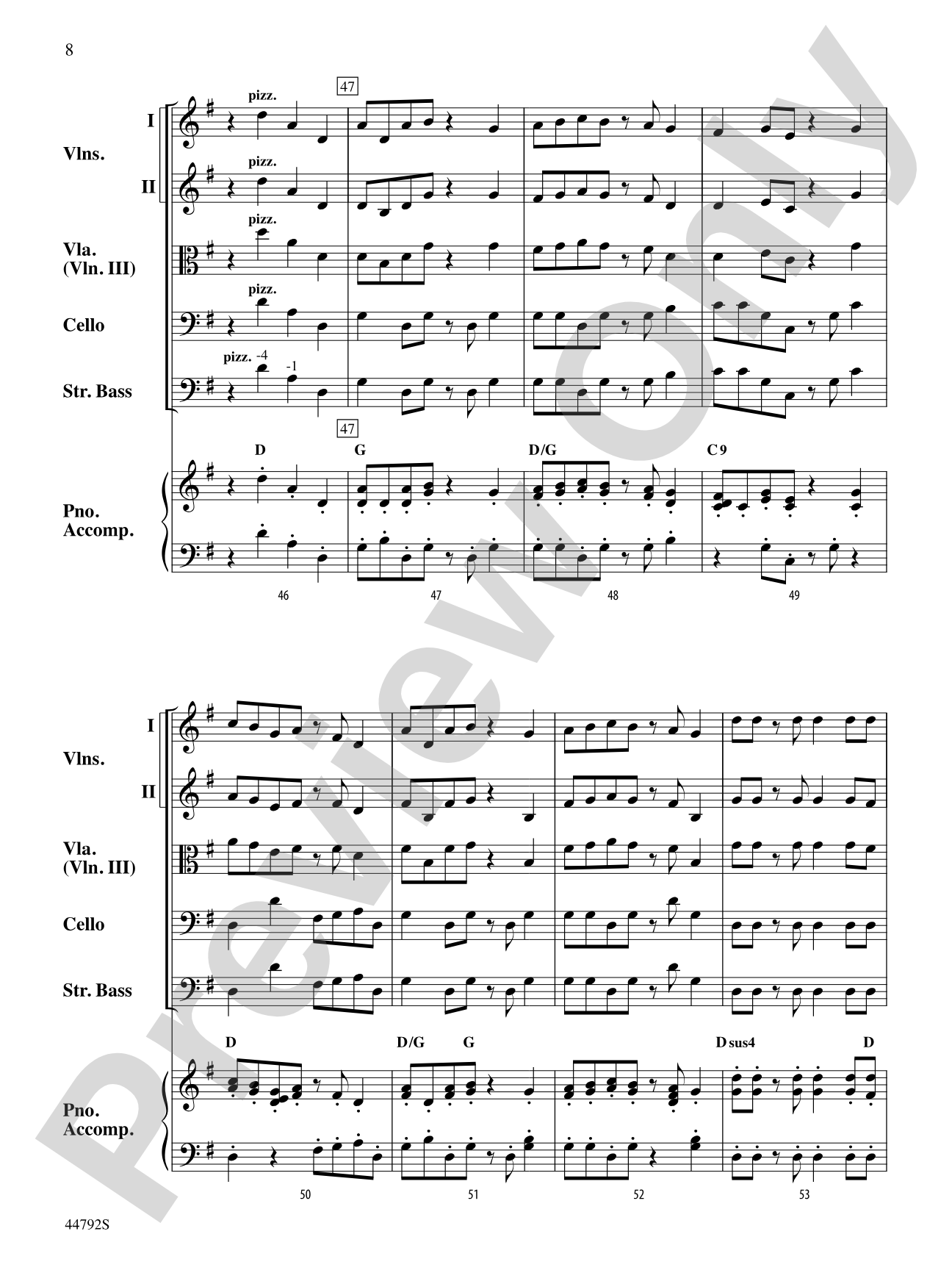 Wind Dancer: String Orchestra Conductor Score & Parts
