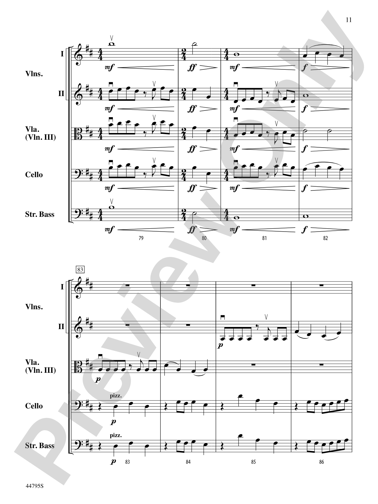 Legacy of Freedom: String Orchestra Conductor Score & Parts