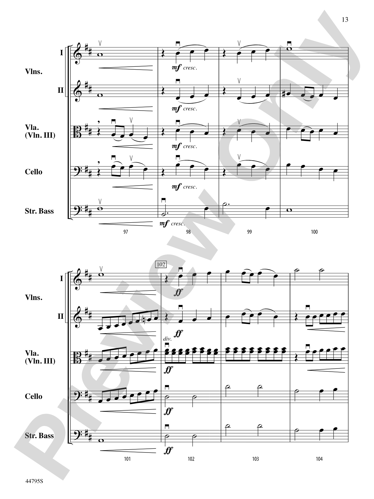 Legacy of Freedom: String Orchestra Conductor Score & Parts