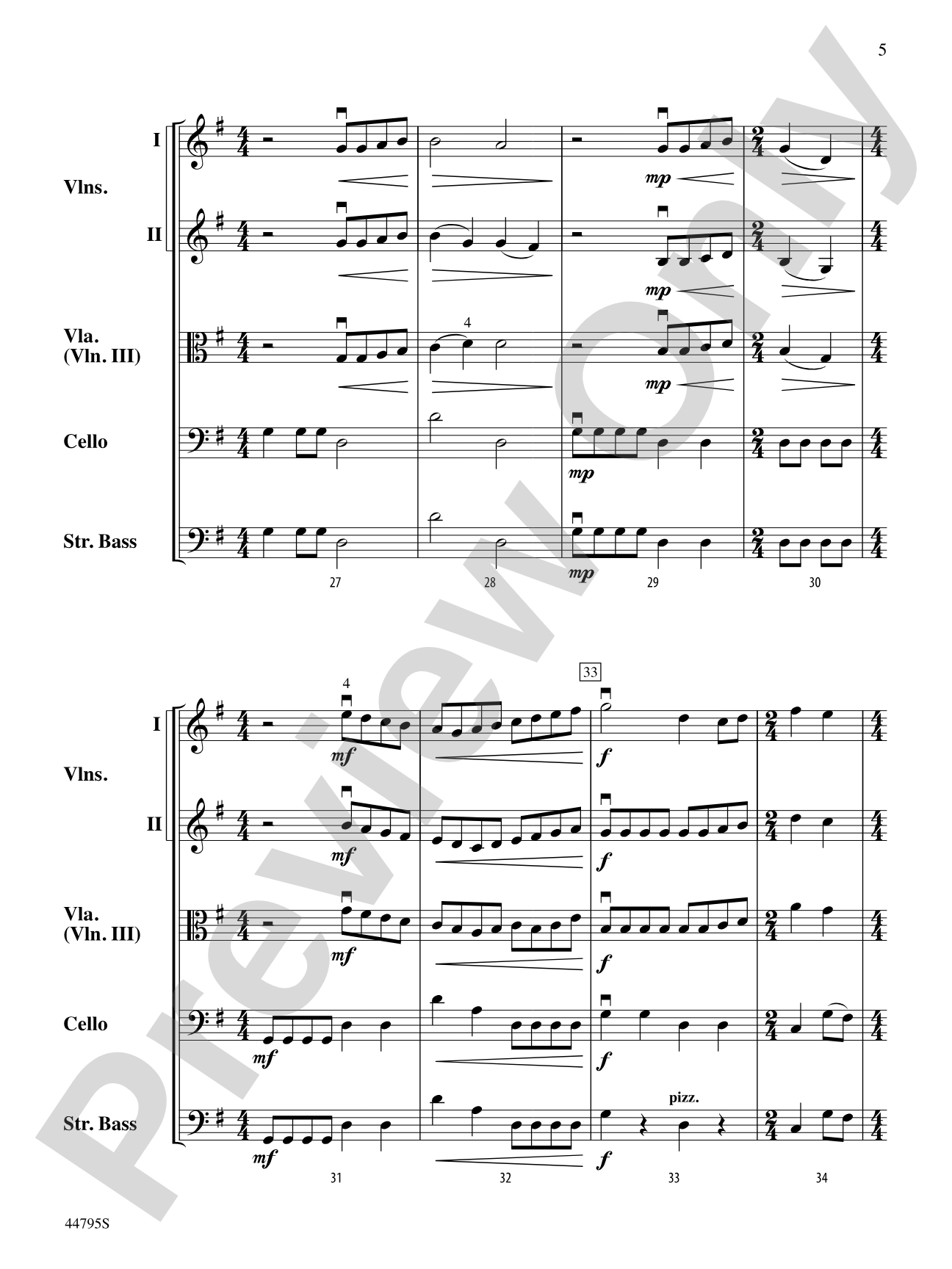 Legacy of Freedom: String Orchestra Conductor Score & Parts