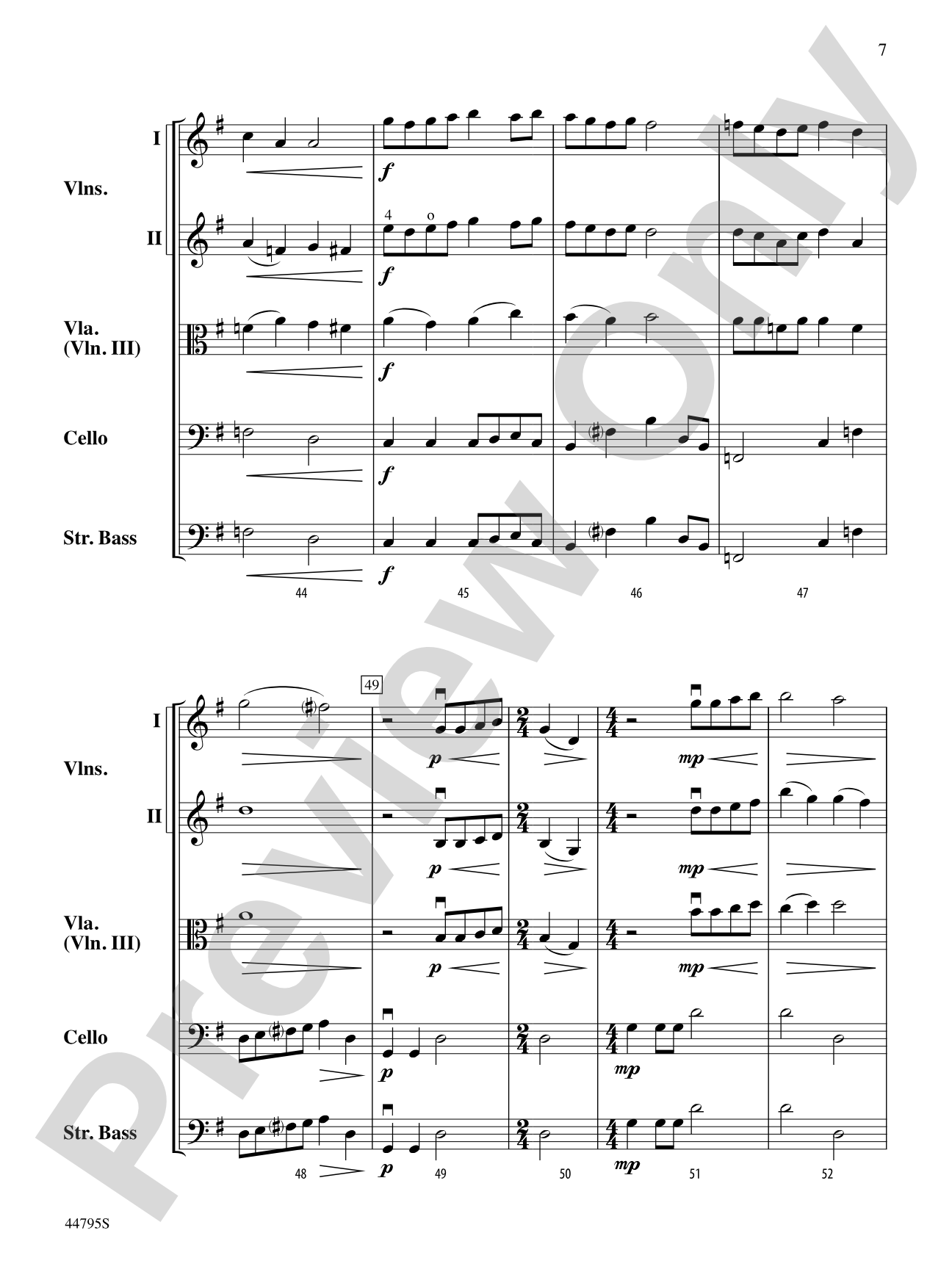 Legacy of Freedom: String Orchestra Conductor Score & Parts