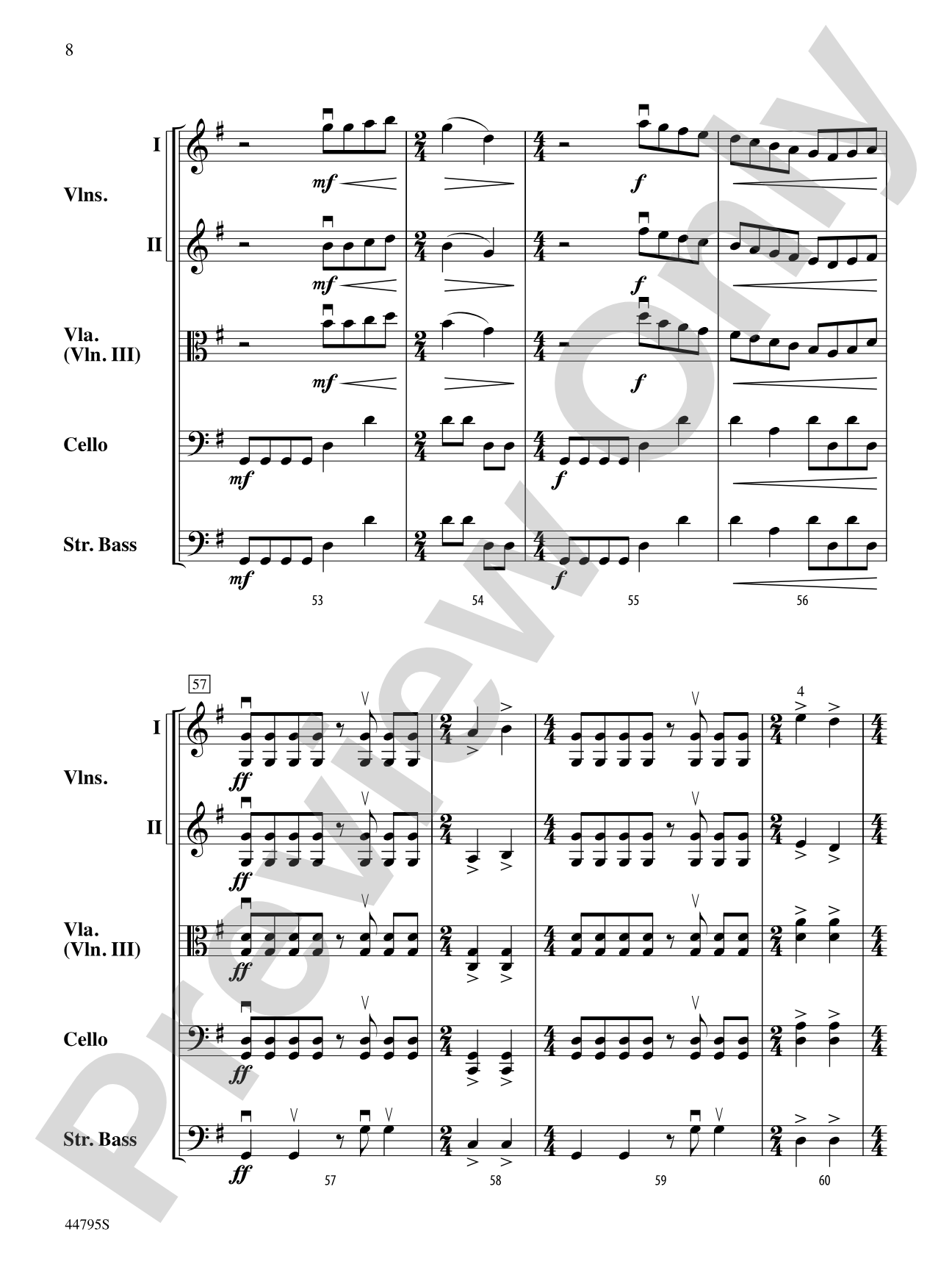 Legacy of Freedom: String Orchestra Conductor Score & Parts