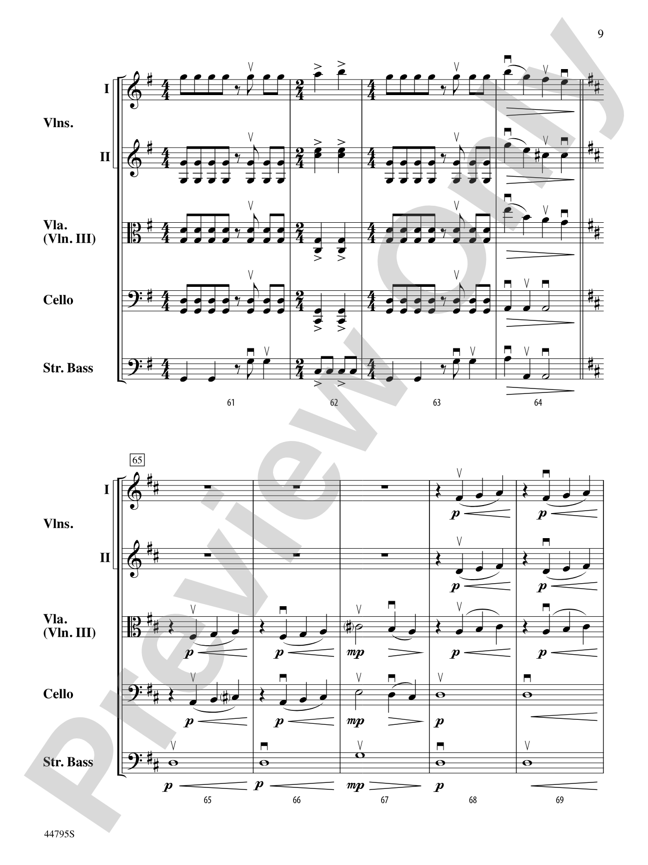 Legacy of Freedom: String Orchestra Conductor Score & Parts