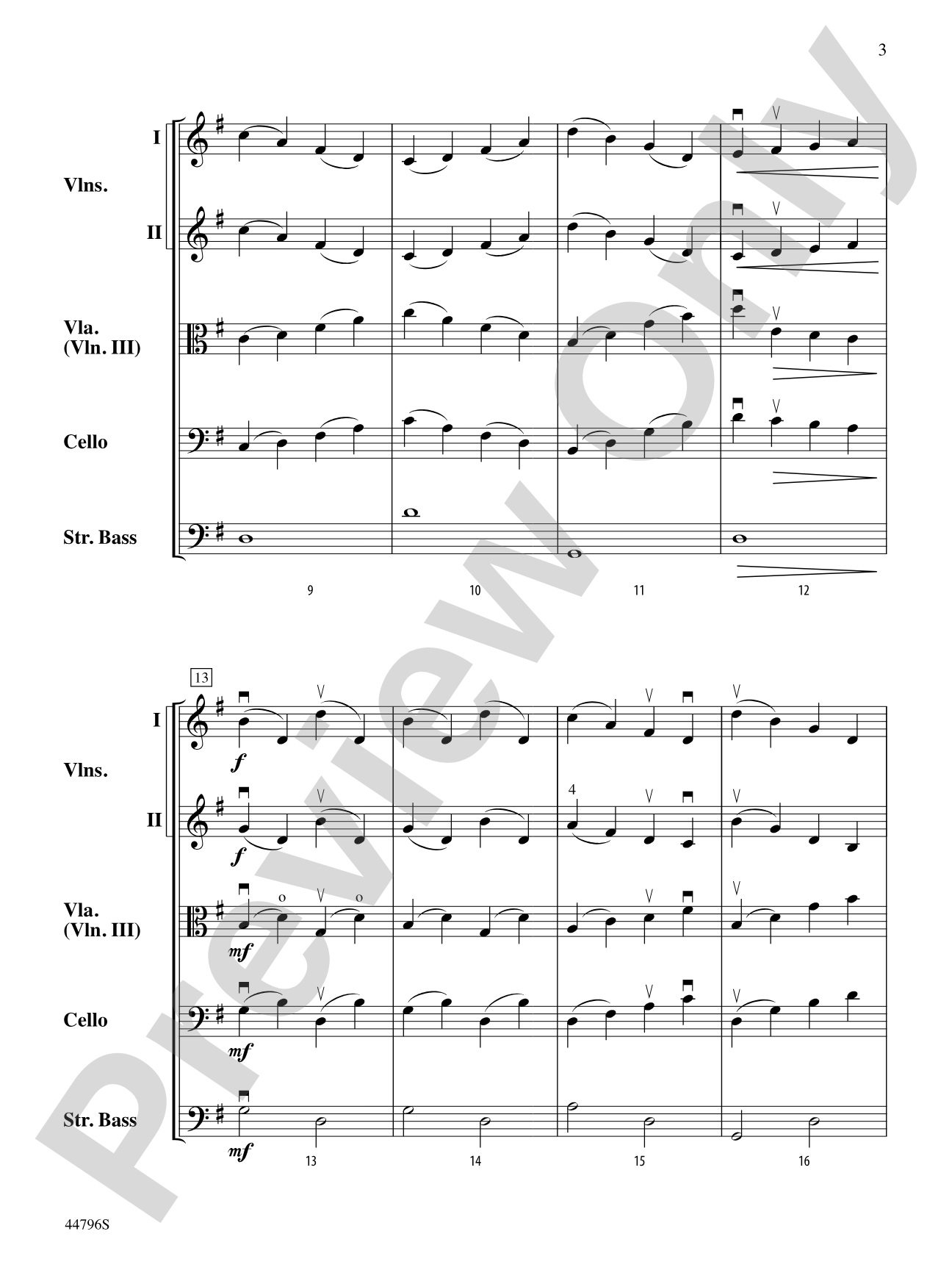 Seesaw: String Orchestra Conductor Score & Parts