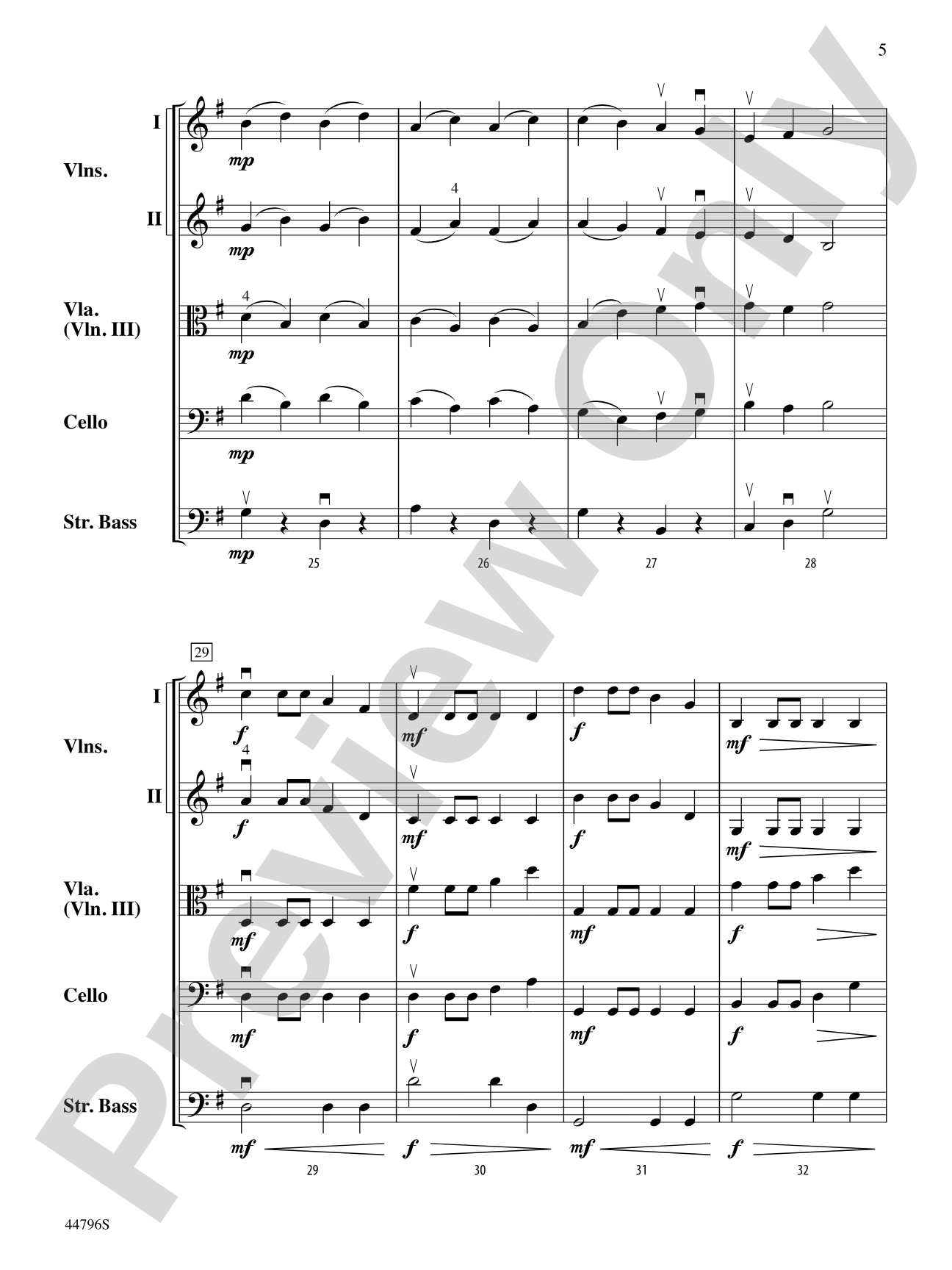Seesaw: String Orchestra Conductor Score & Parts