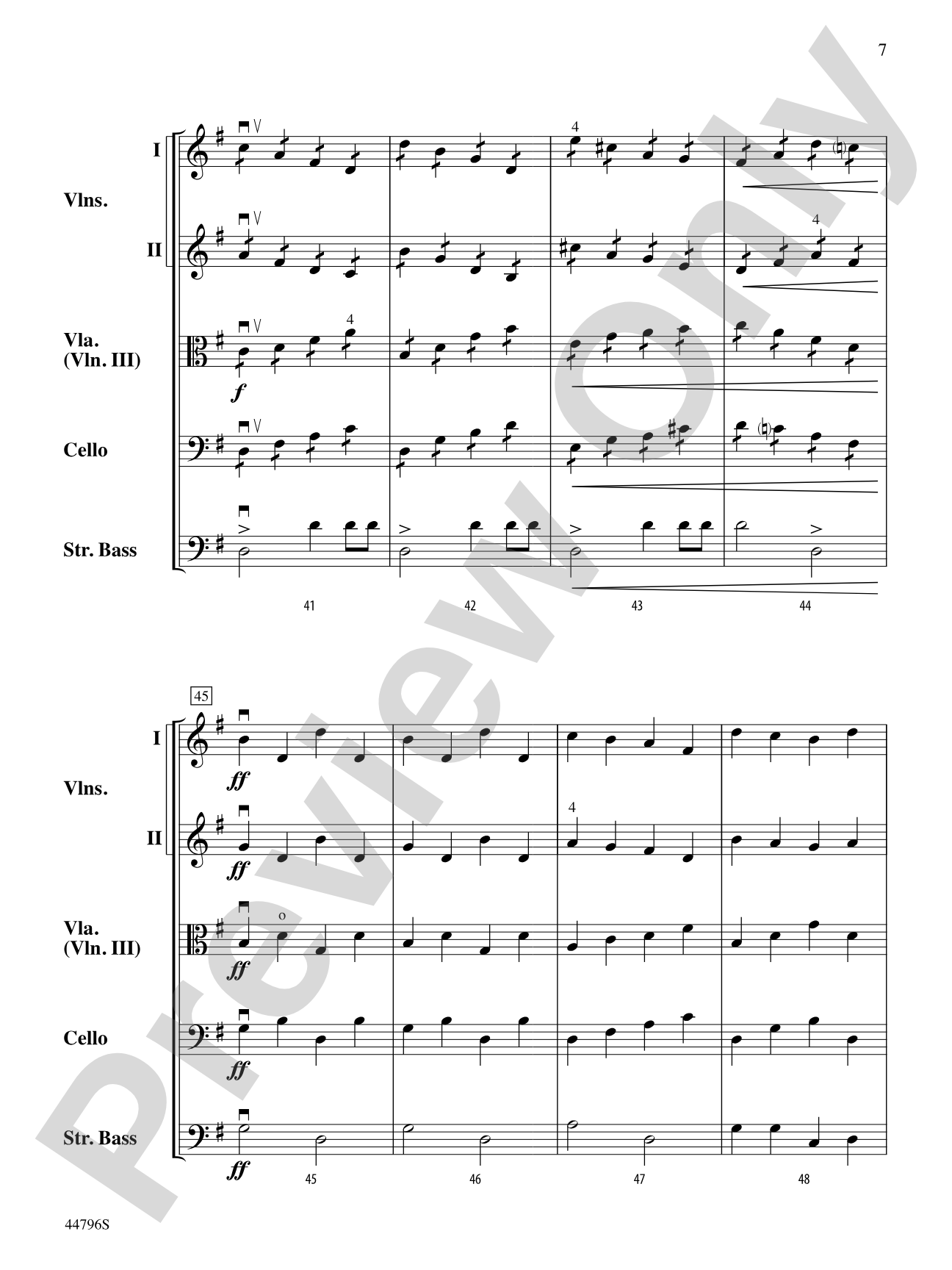 Seesaw: String Orchestra Conductor Score & Parts