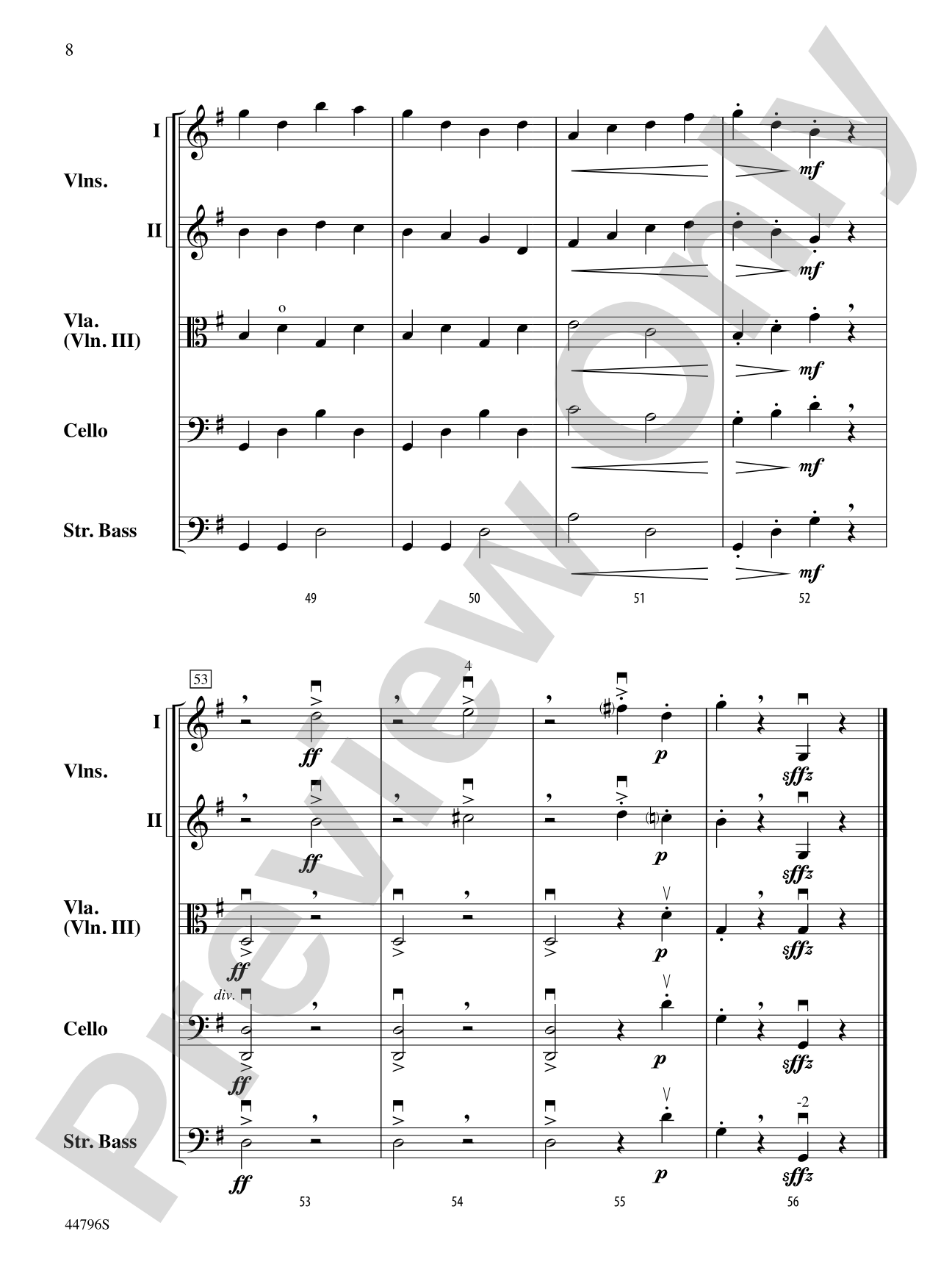 Seesaw: String Orchestra Conductor Score & Parts